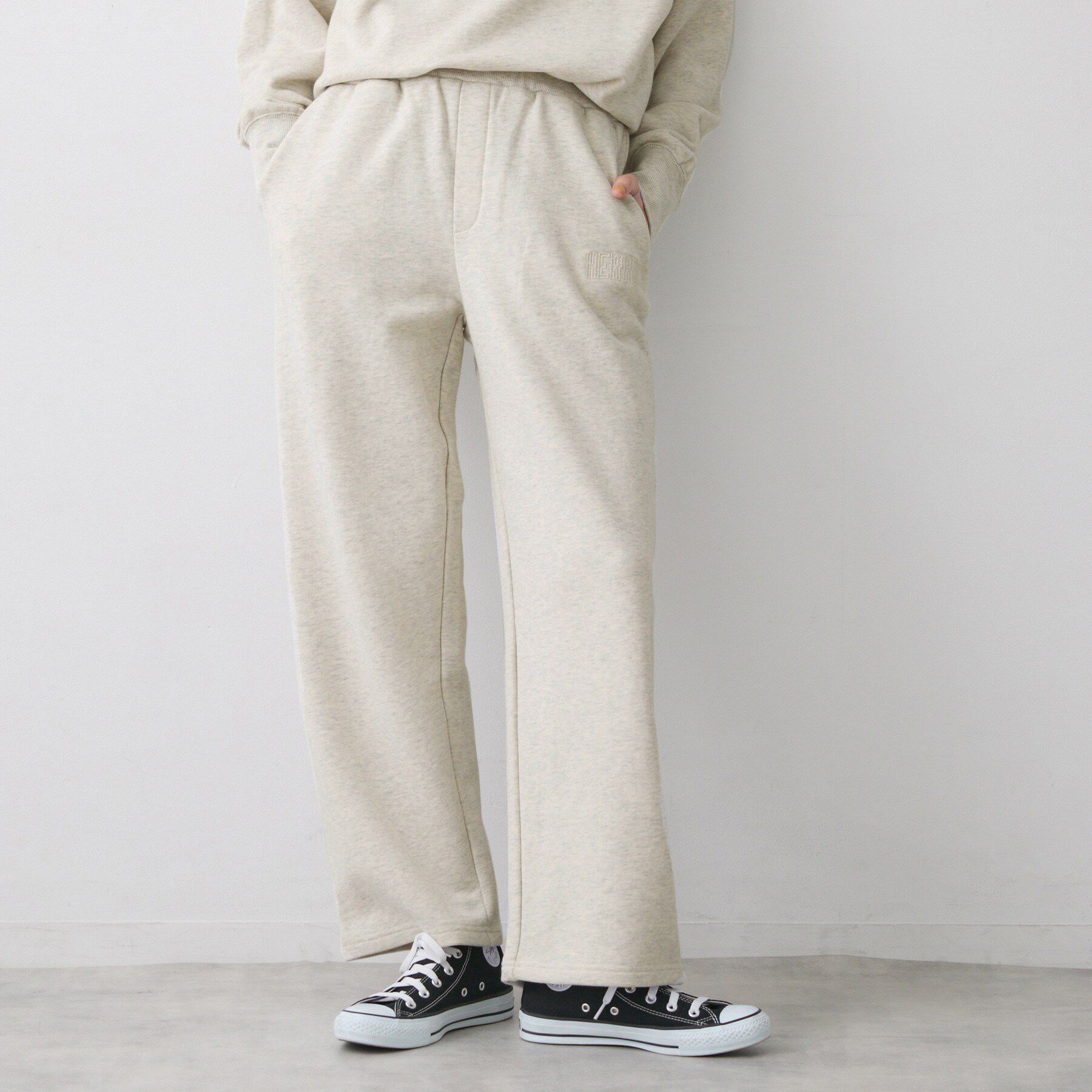 Dessin「【ユニセックス/セットアップ可】オーガニック裏毛パンツ」|その他|ライトベージュ(05