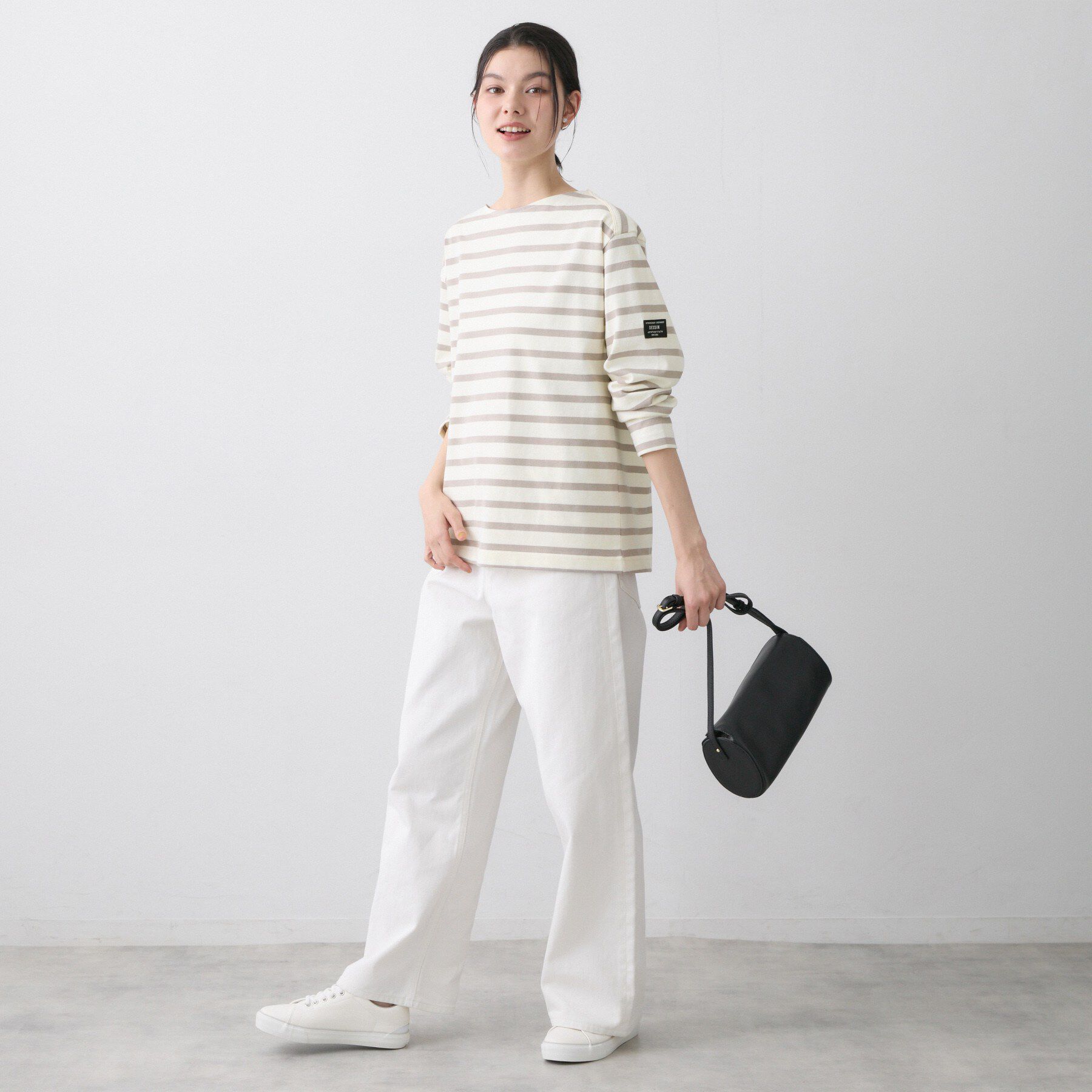 Dessin「【洗える】クルーネックボーダーカットソー」|Tシャツ・カットソー|