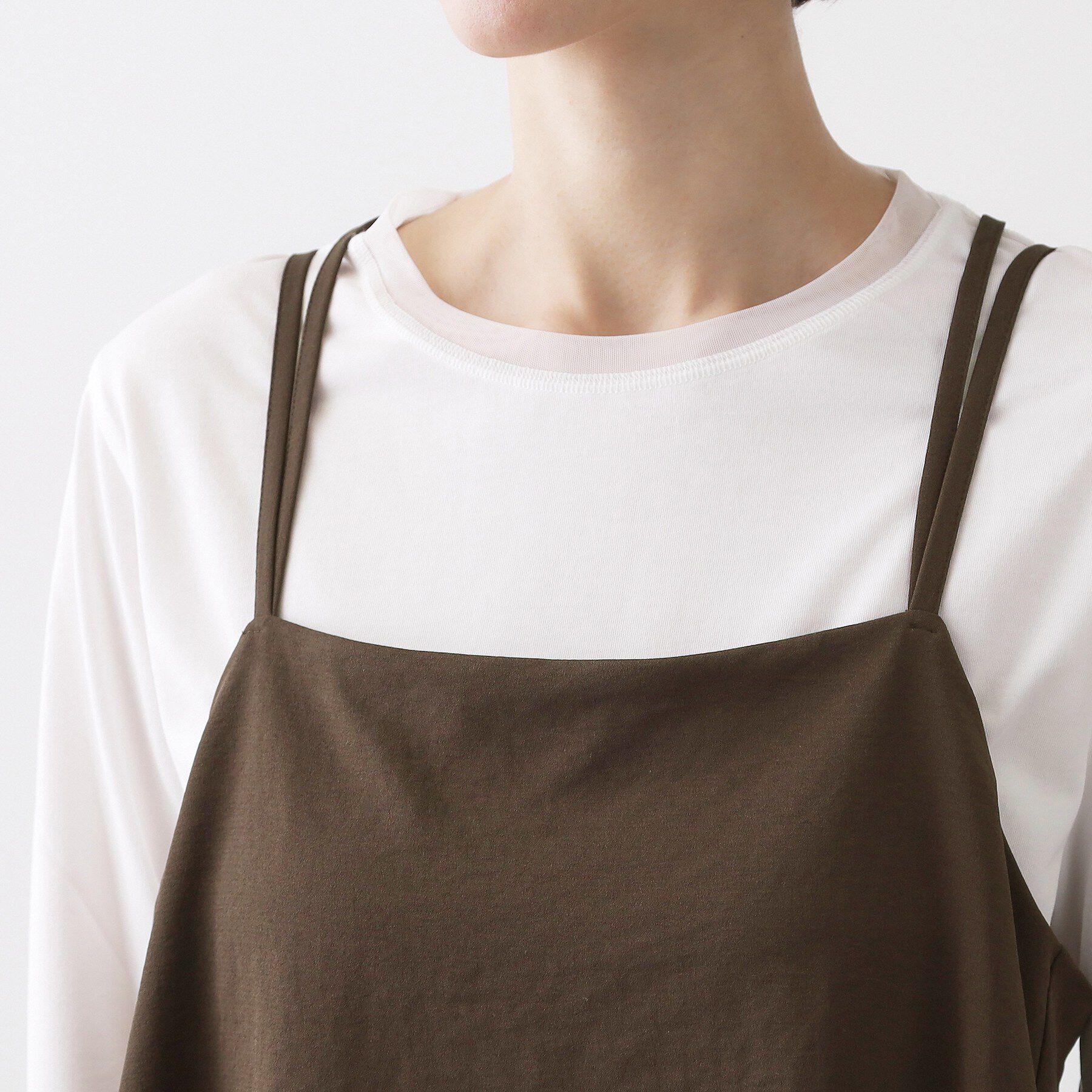 Dessin「【吸汗速乾/洗える】リラクシーキャミサロペット」|オールインワン|