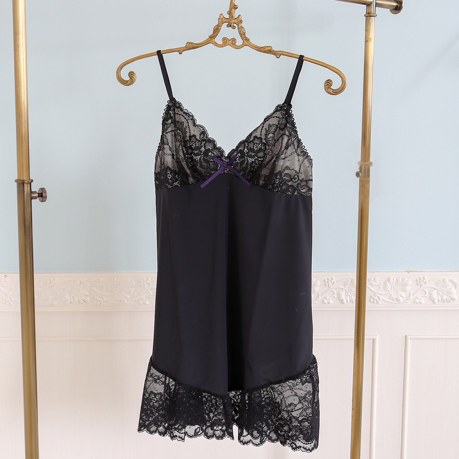 Risa Magli「ノーラ スリップ」|キャミソール|ブラック(019)