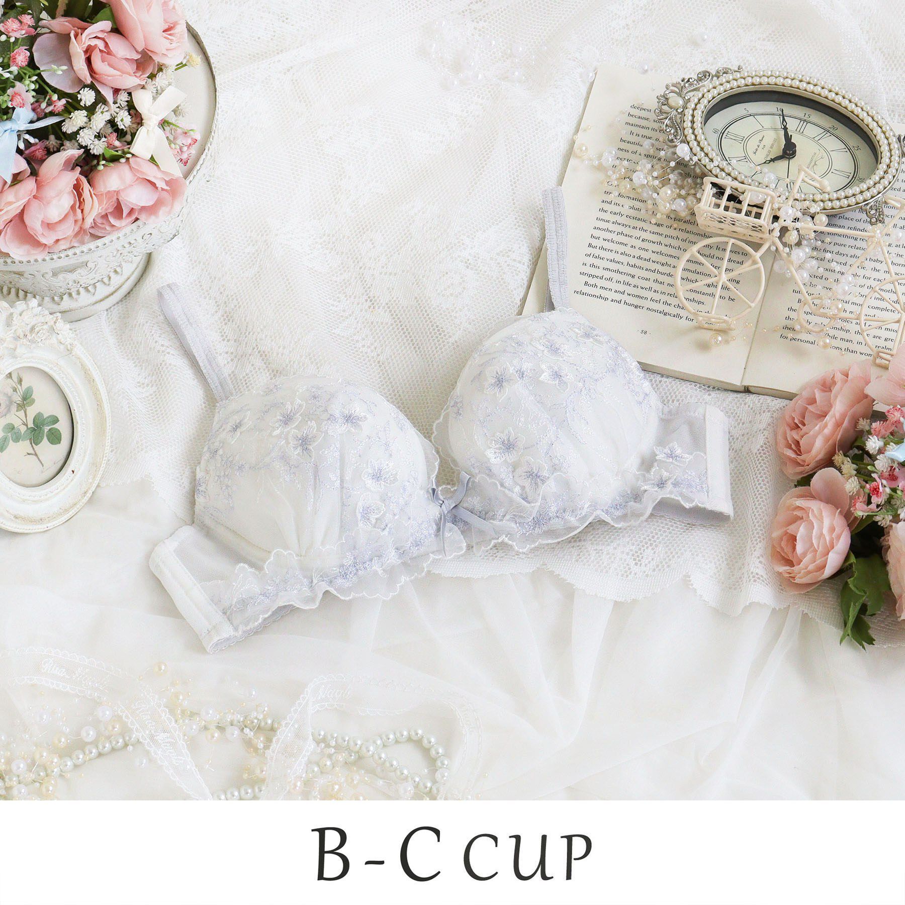 Risa Magli「フリート ブラジャー (B-C) ＜リサマリミラクル谷間ブラ＞」|インナー|ホワイト(001)