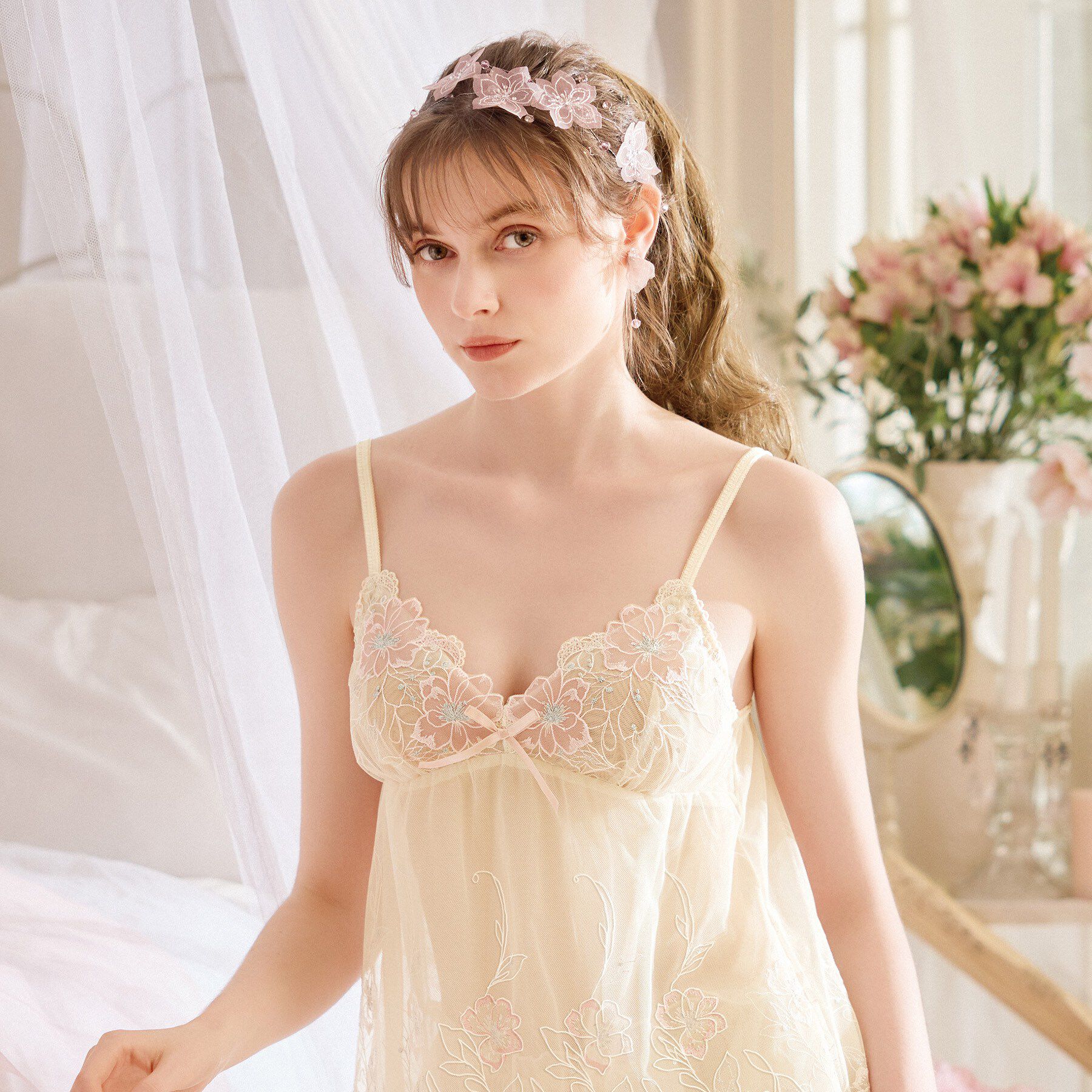 Risa Magli「リカルダ キャミソール」|キャミソール|ピンク(071)