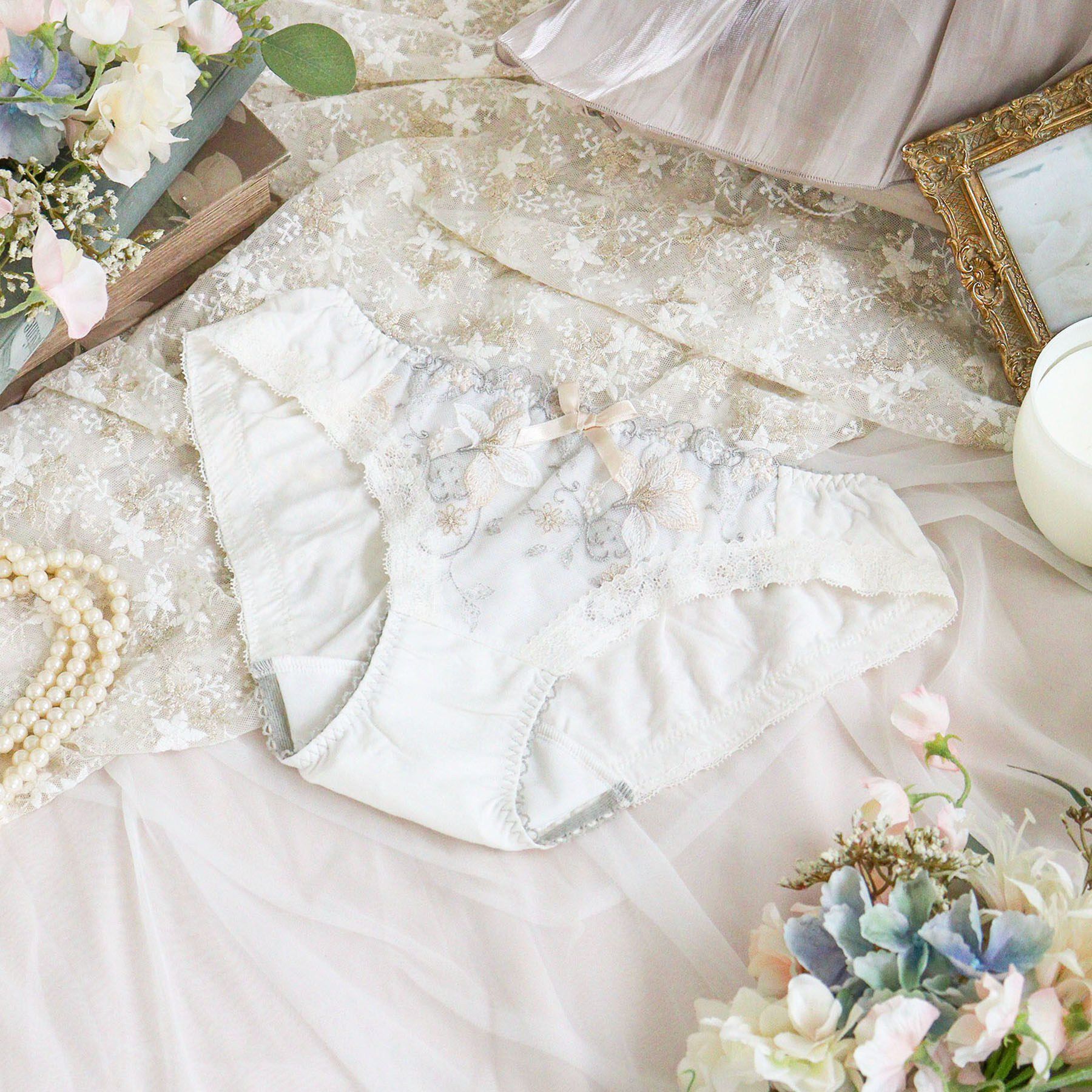 Risa Magli「フルーリ サニタリー」|インナー|アイボリー(004)