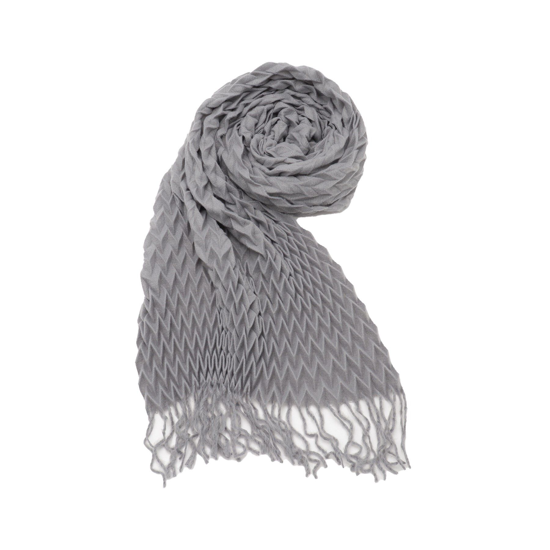 ITS&rsquo;DEMO「【手洗い可】ダイヤプリーツ無地ストール」|ストール|