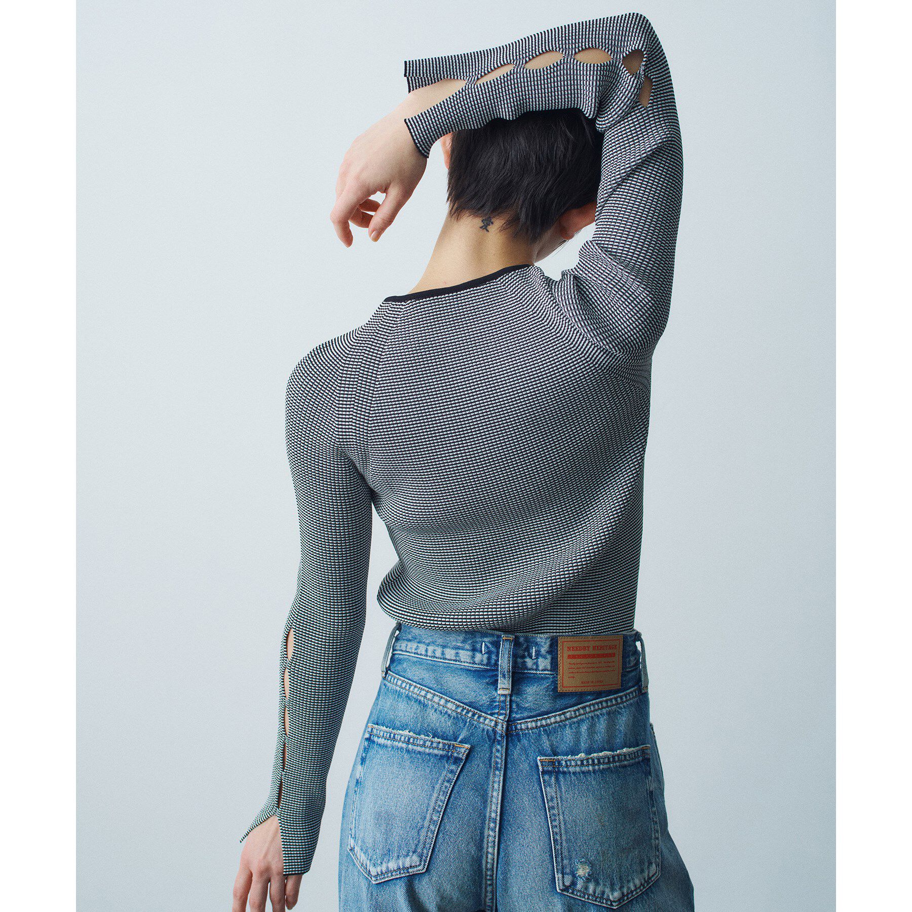 CODE A「hole sleeve knit」|ニット・セーター|