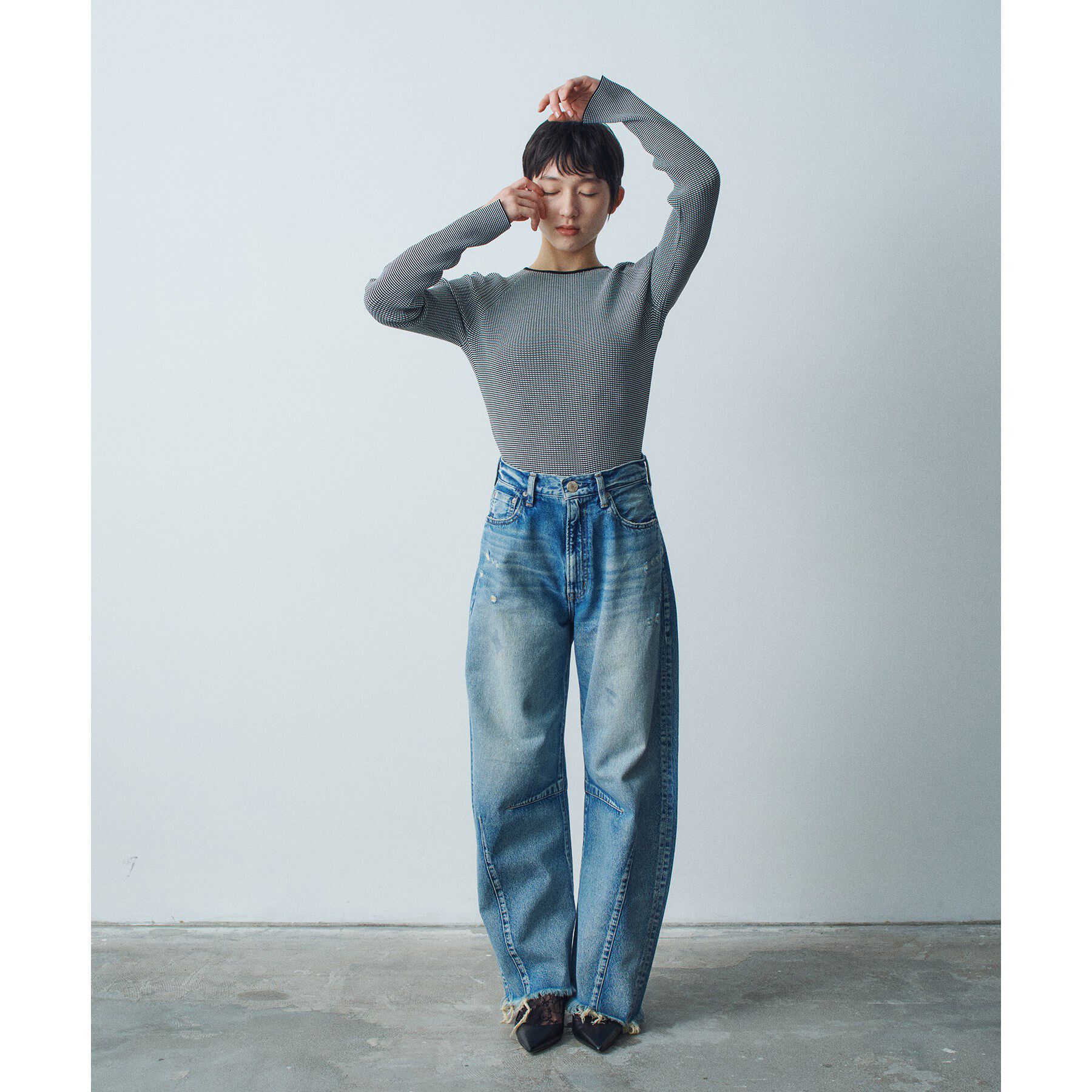 CODE A「hole sleeve knit」|ニット・セーター|