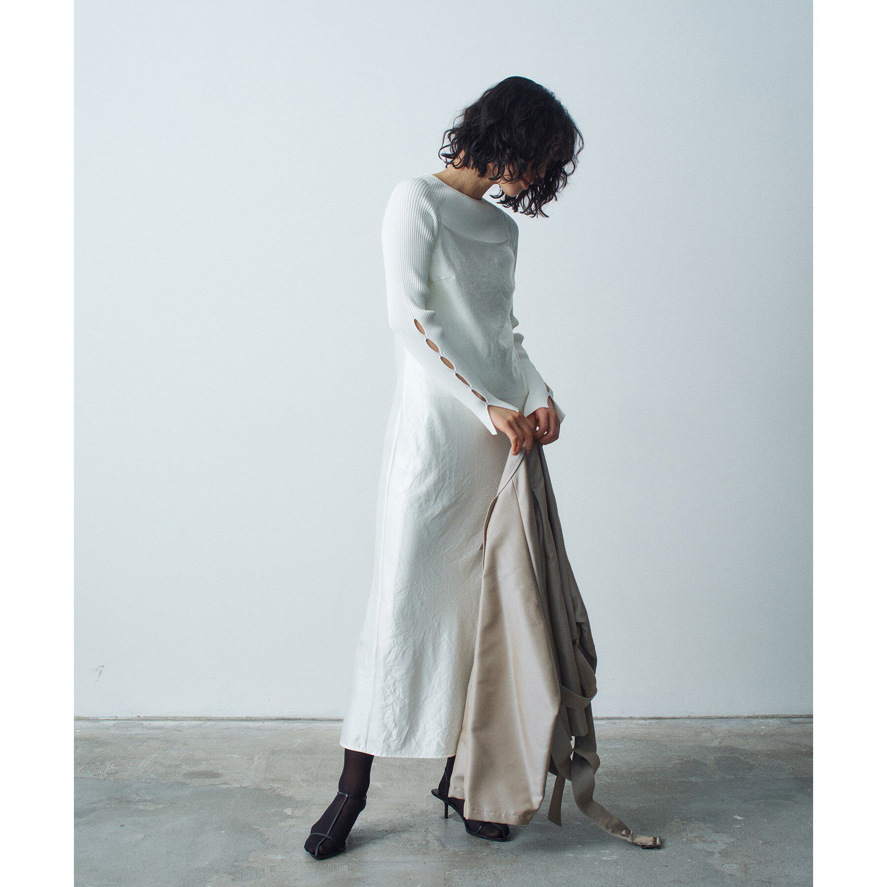 CODE A「hole sleeve knit」|ニット・セーター|