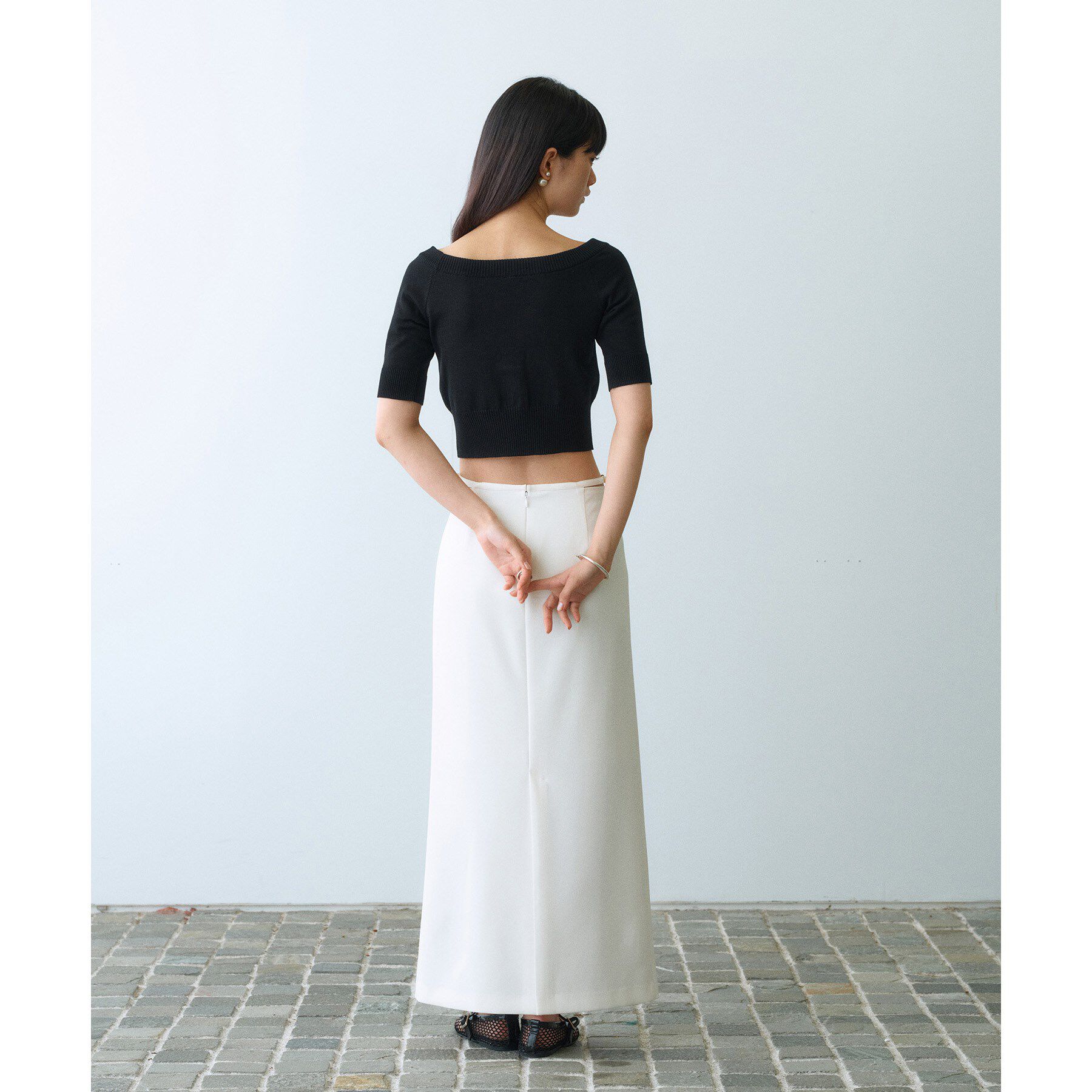 CODE A「design knit short cardigan」|カーディガン|