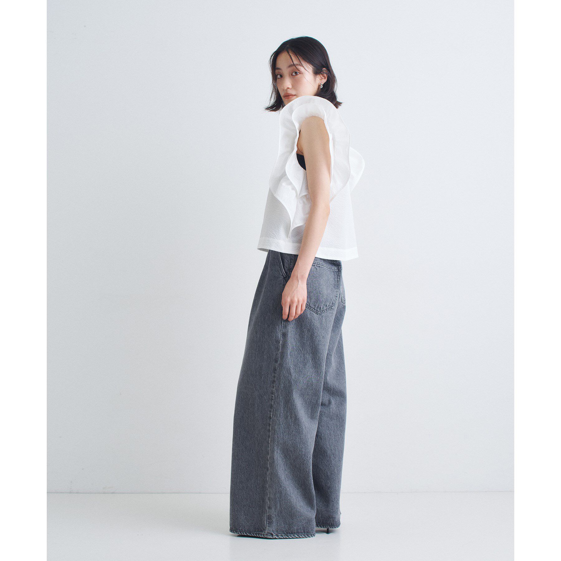 CODE A「ruffle drama blouse」|シャツ・ブラウス|