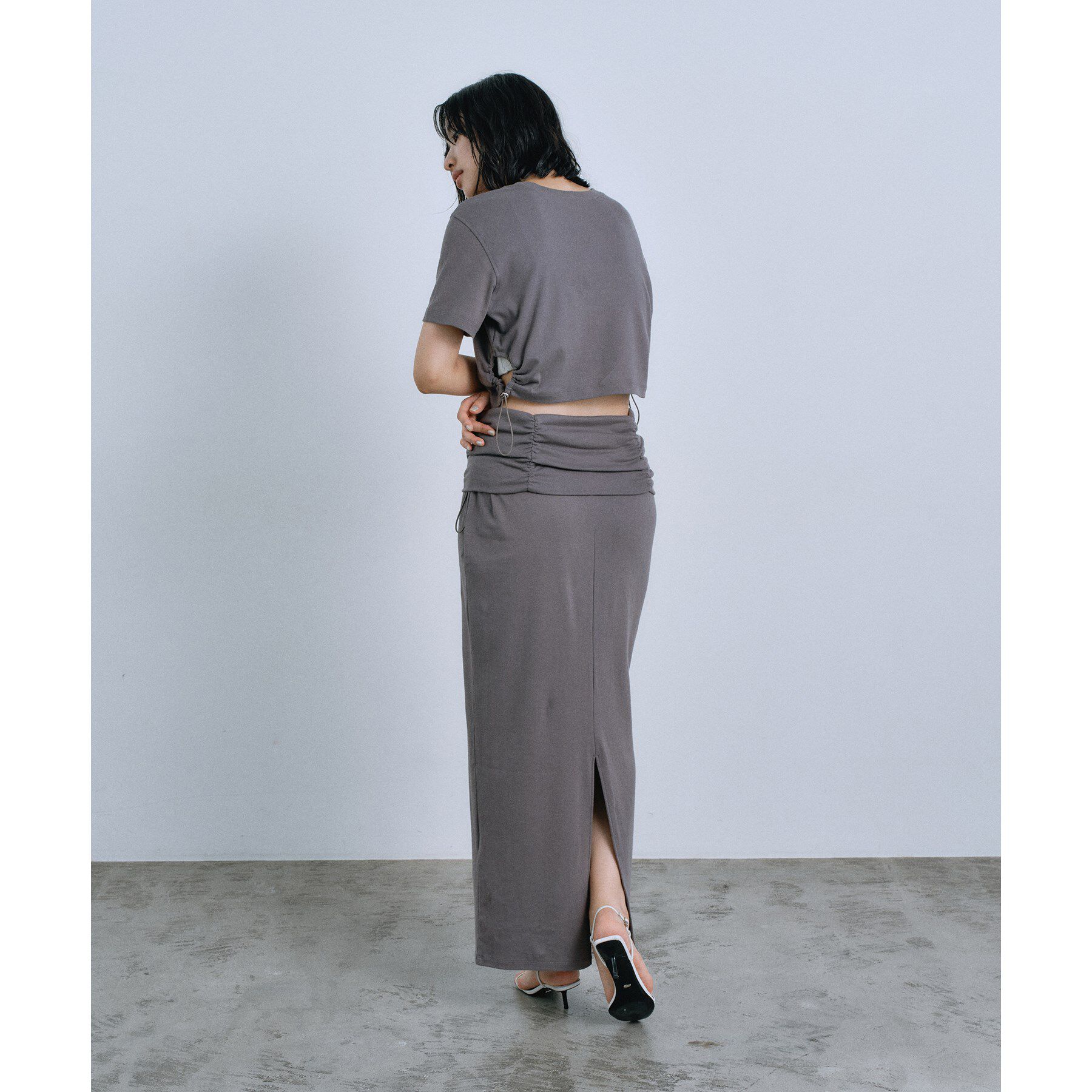 CODE A「drawstring skirt dress」|スカート|