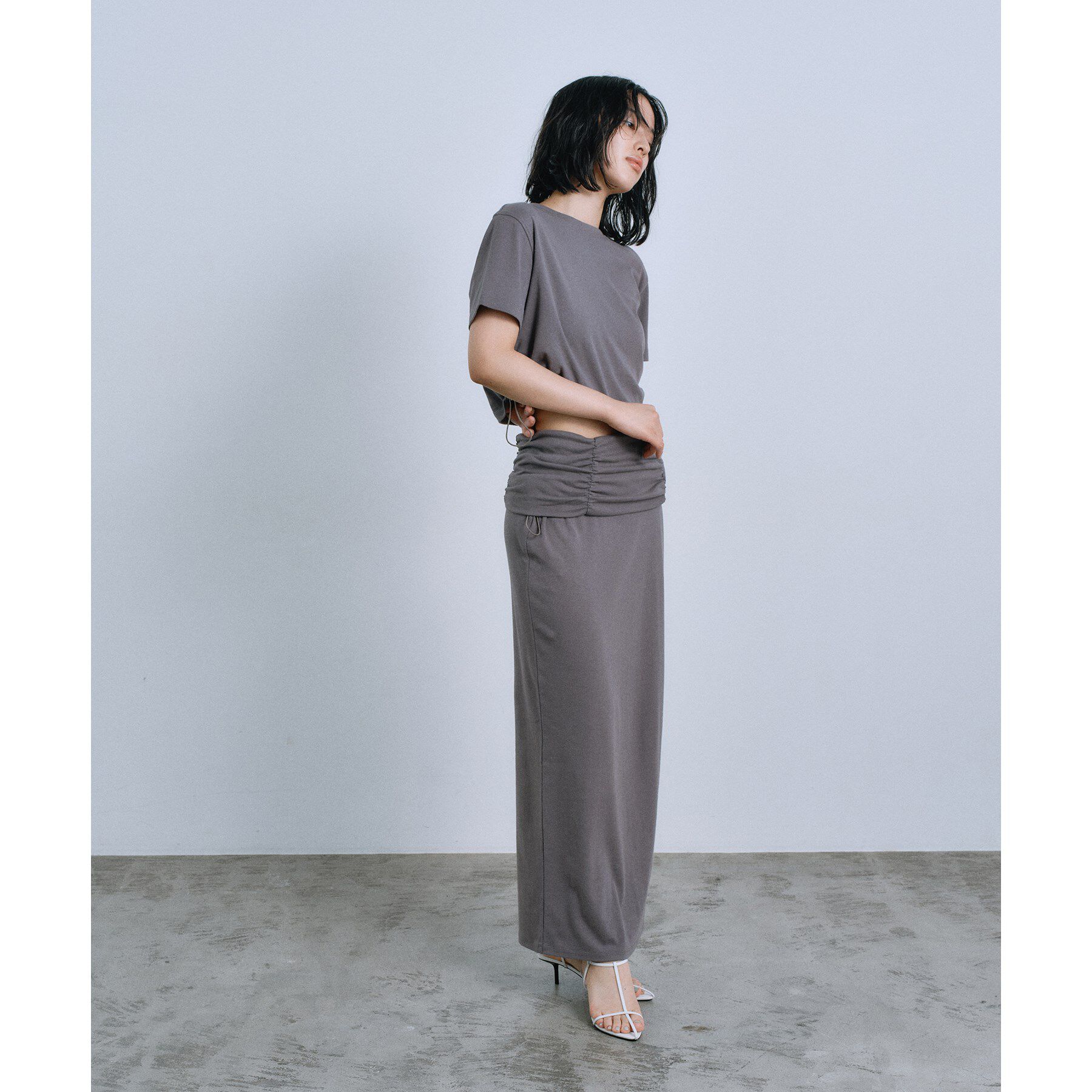 CODE A「drawstring skirt dress」|スカート|