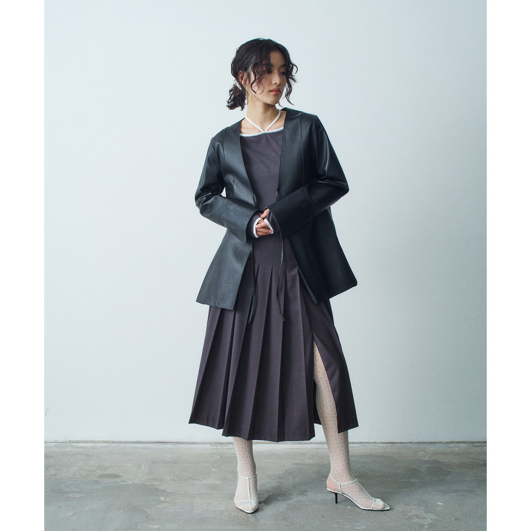 CODE A「piedi nudi｜dot lace tights」|タイツ・ストッキング|