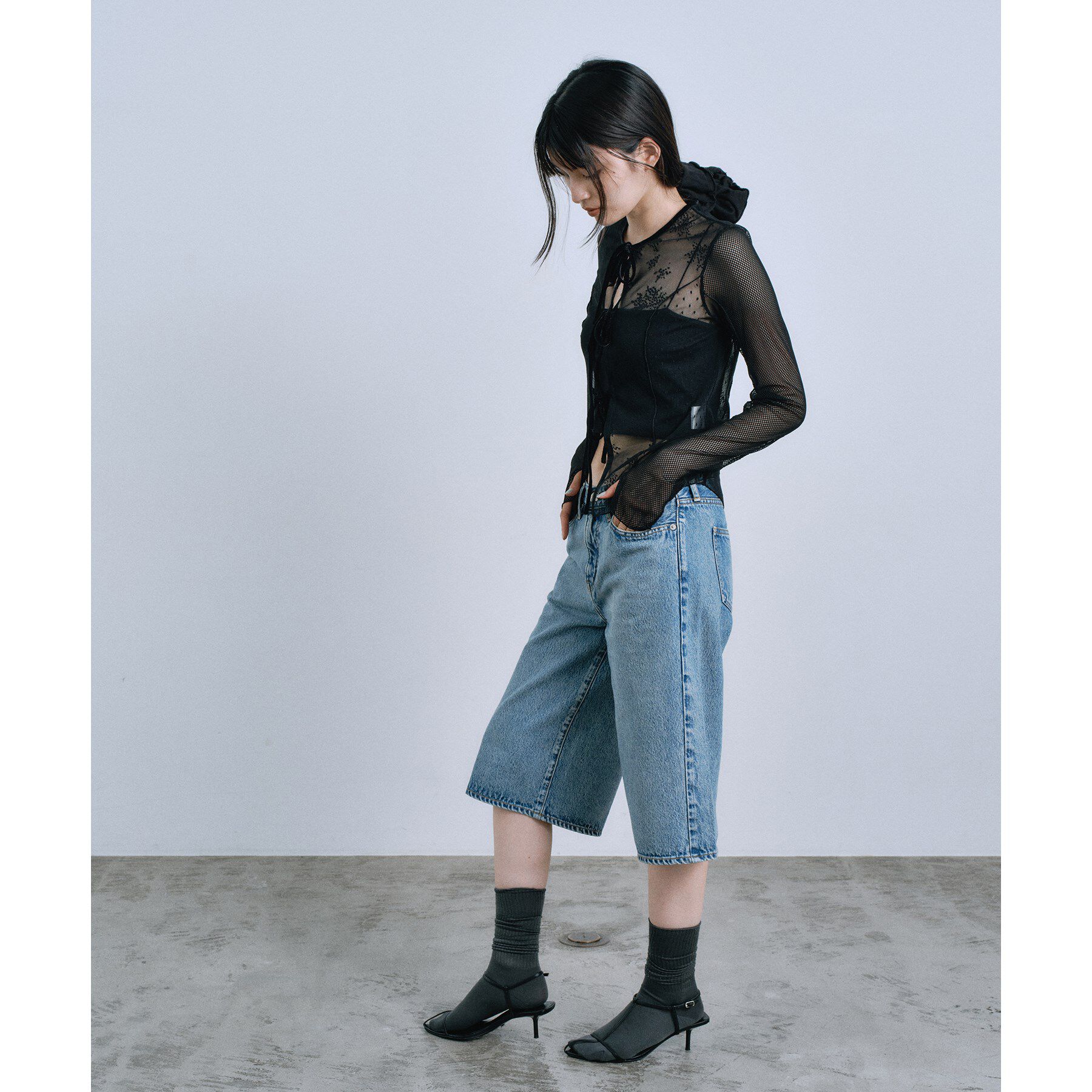 CODE A「piedi nudi｜WOOLY RICHEL RIB」|ソックス|