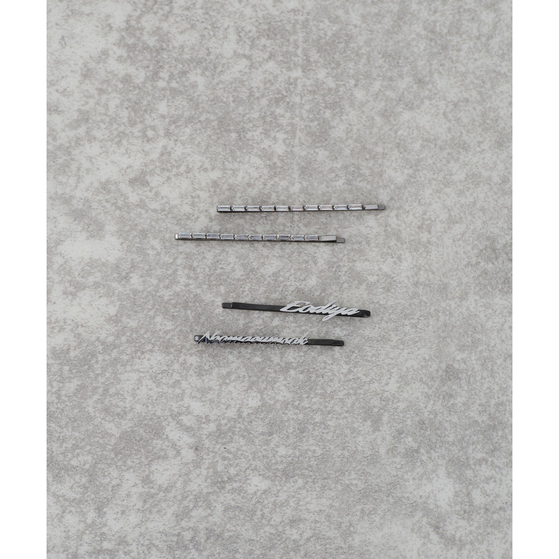 CODE A「heyep｜Chatty ＆ Rhinestone Hairpins － 4 piece set」|その他|