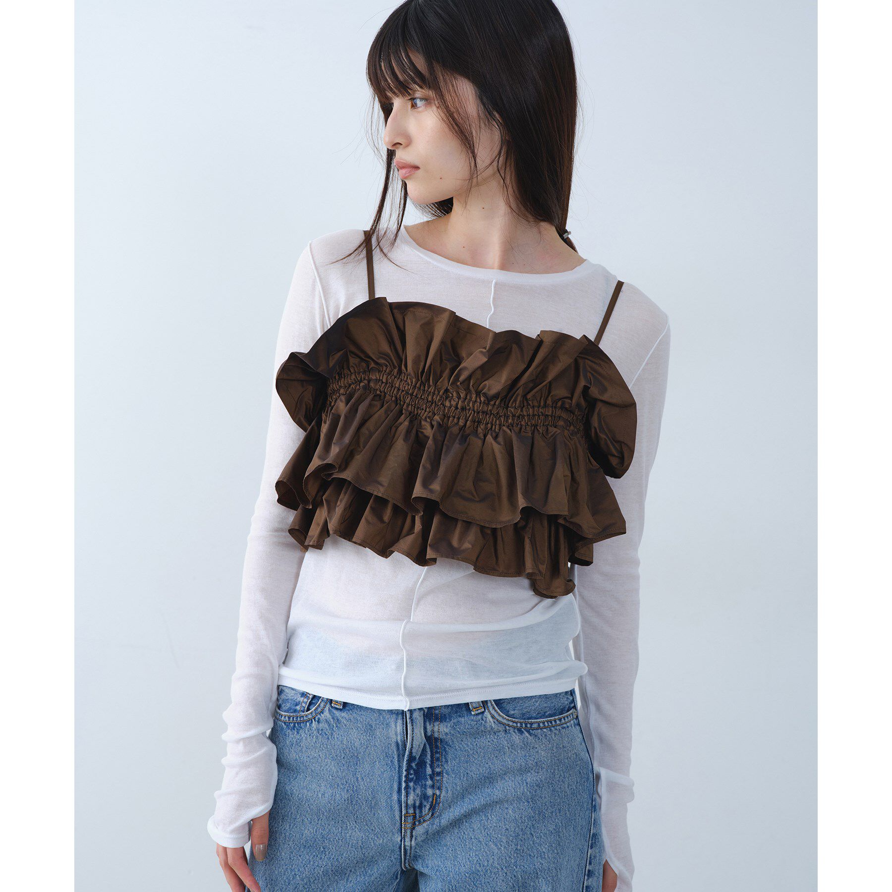 CODE A「frill design bustier」|シャツ・ブラウス|