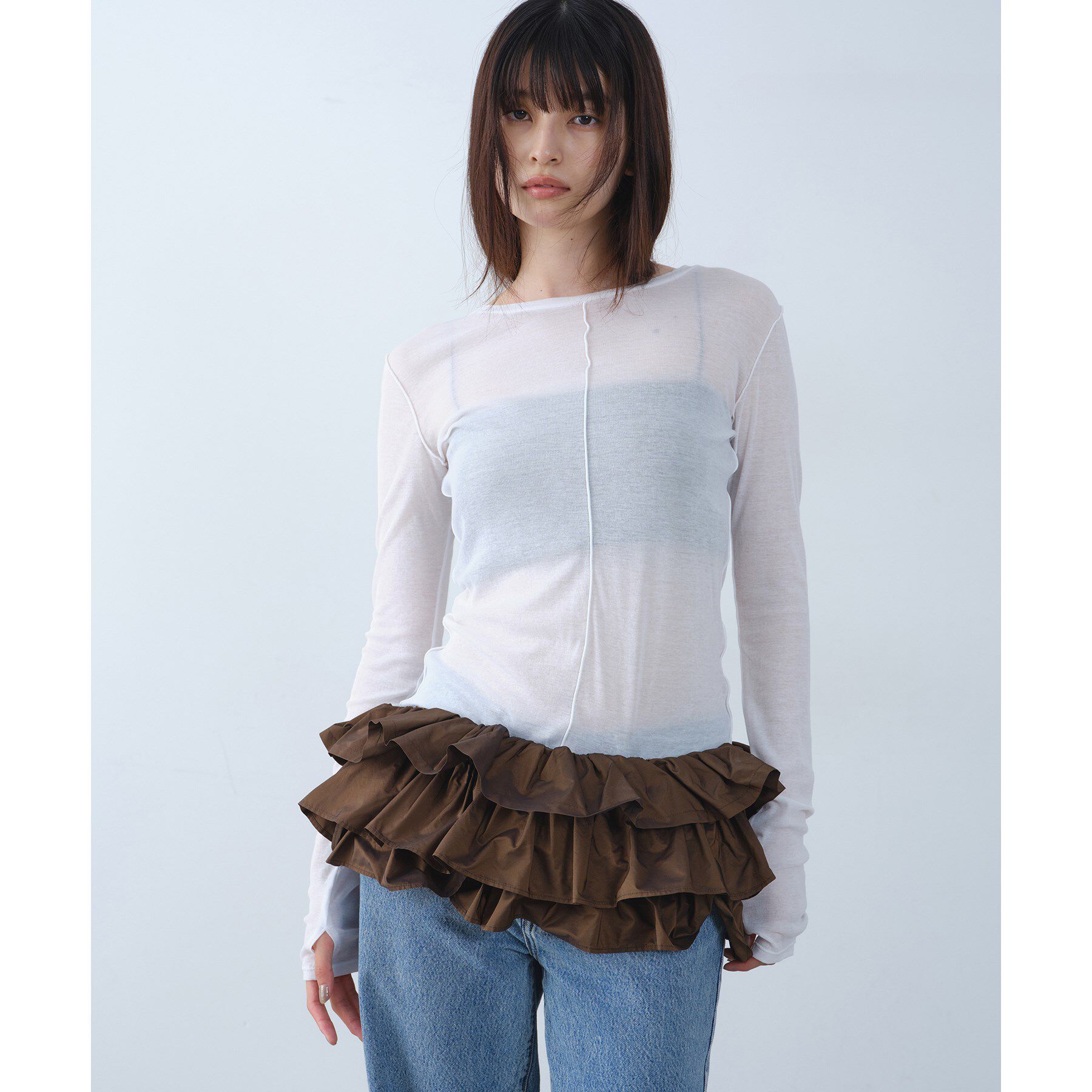 CODE A「frill design bustier」|シャツ・ブラウス|