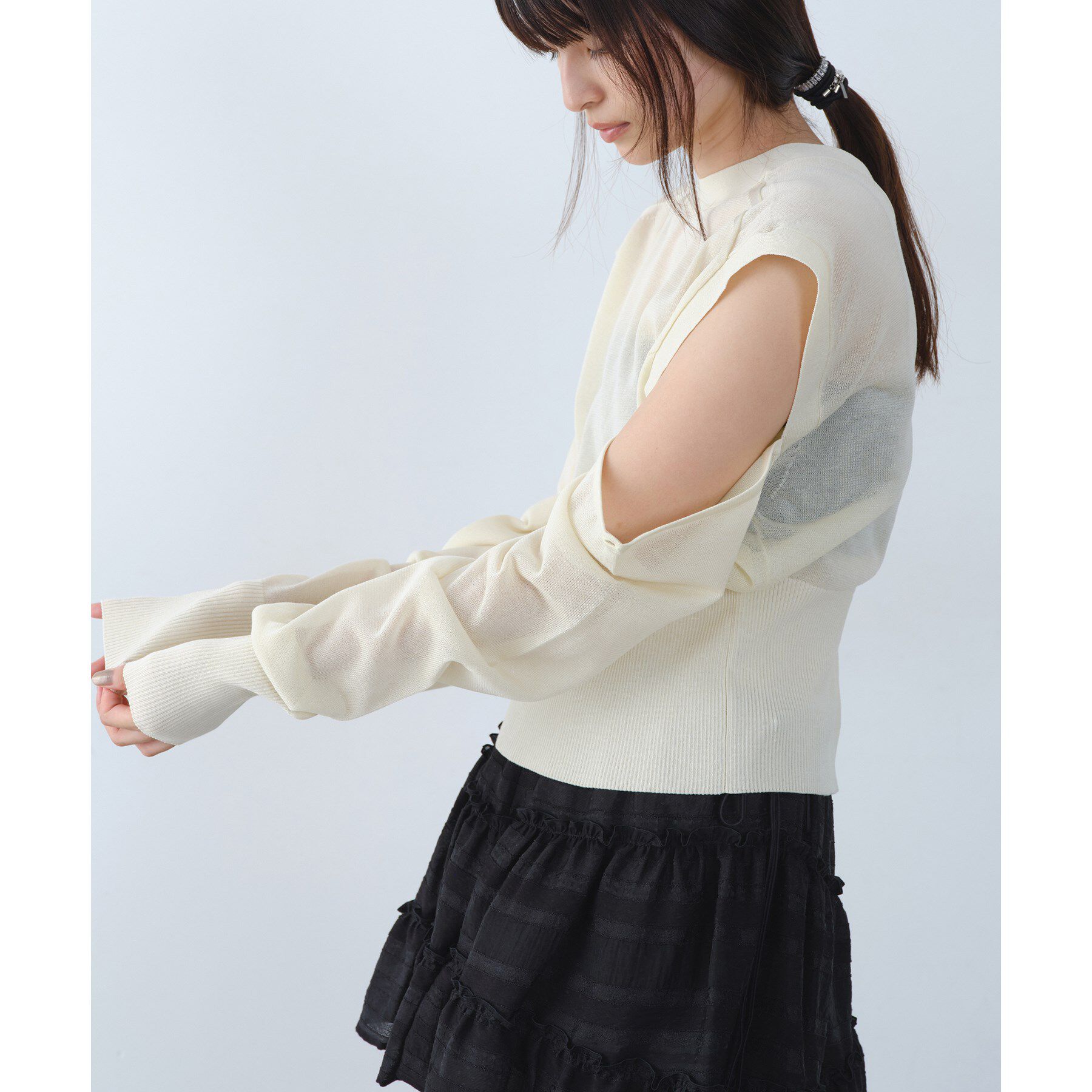 CODE A「multiway knit cardigan」|カーディガン|