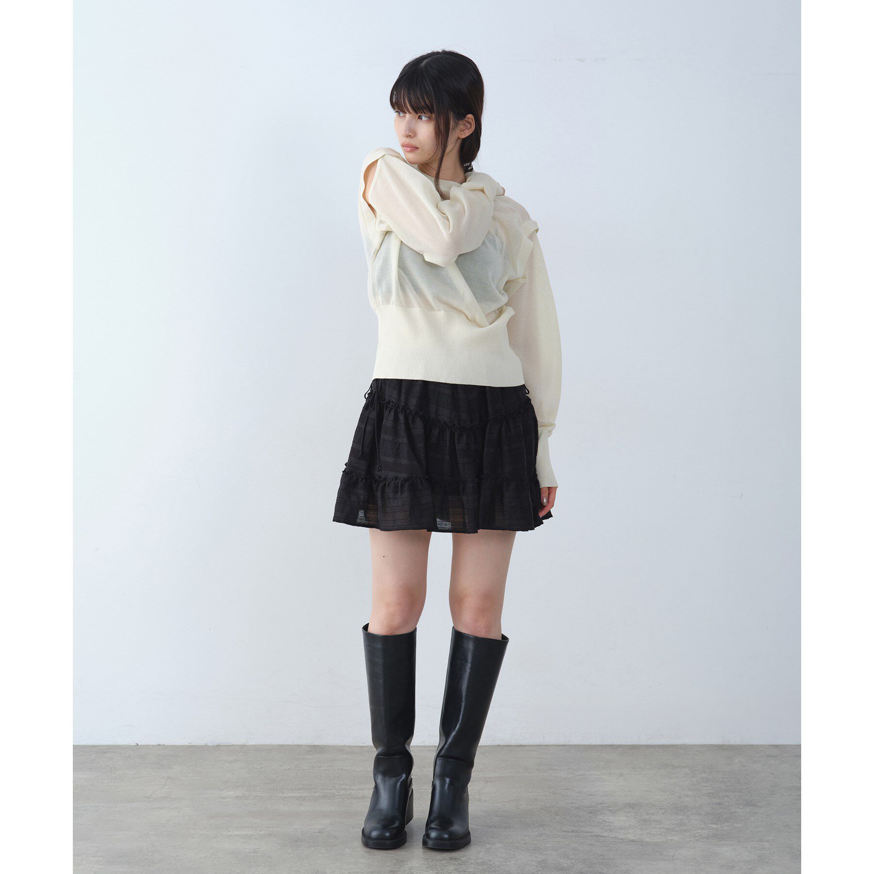 CODE A「multiway knit cardigan」|カーディガン|