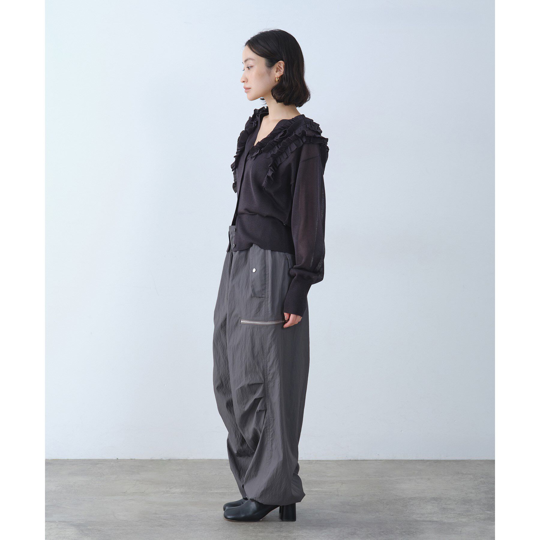 CODE A「3way frill cardigan」|カーディガン|