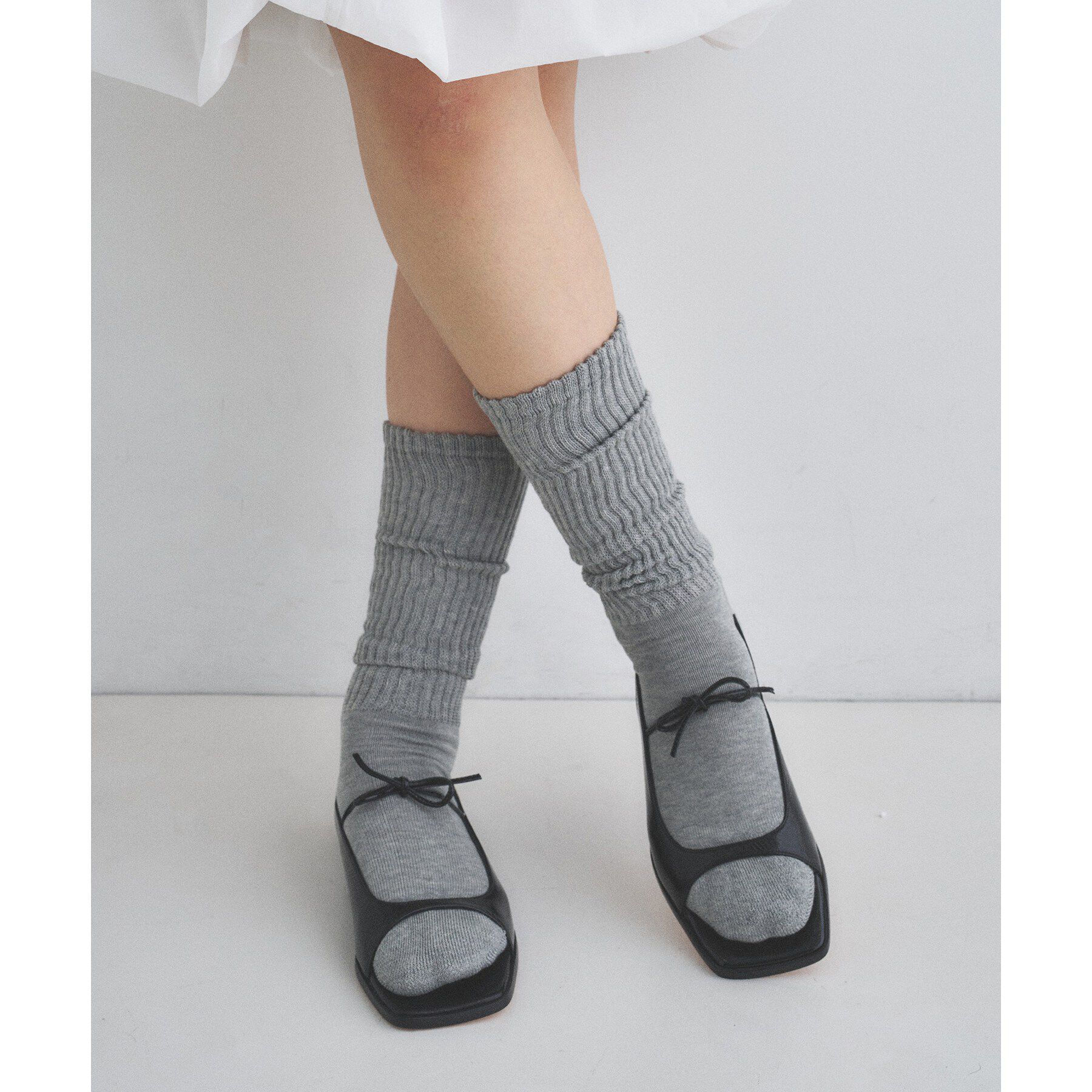 CODE A「piedi nudi｜LOUCH RIB PILE sox」|ソックス|