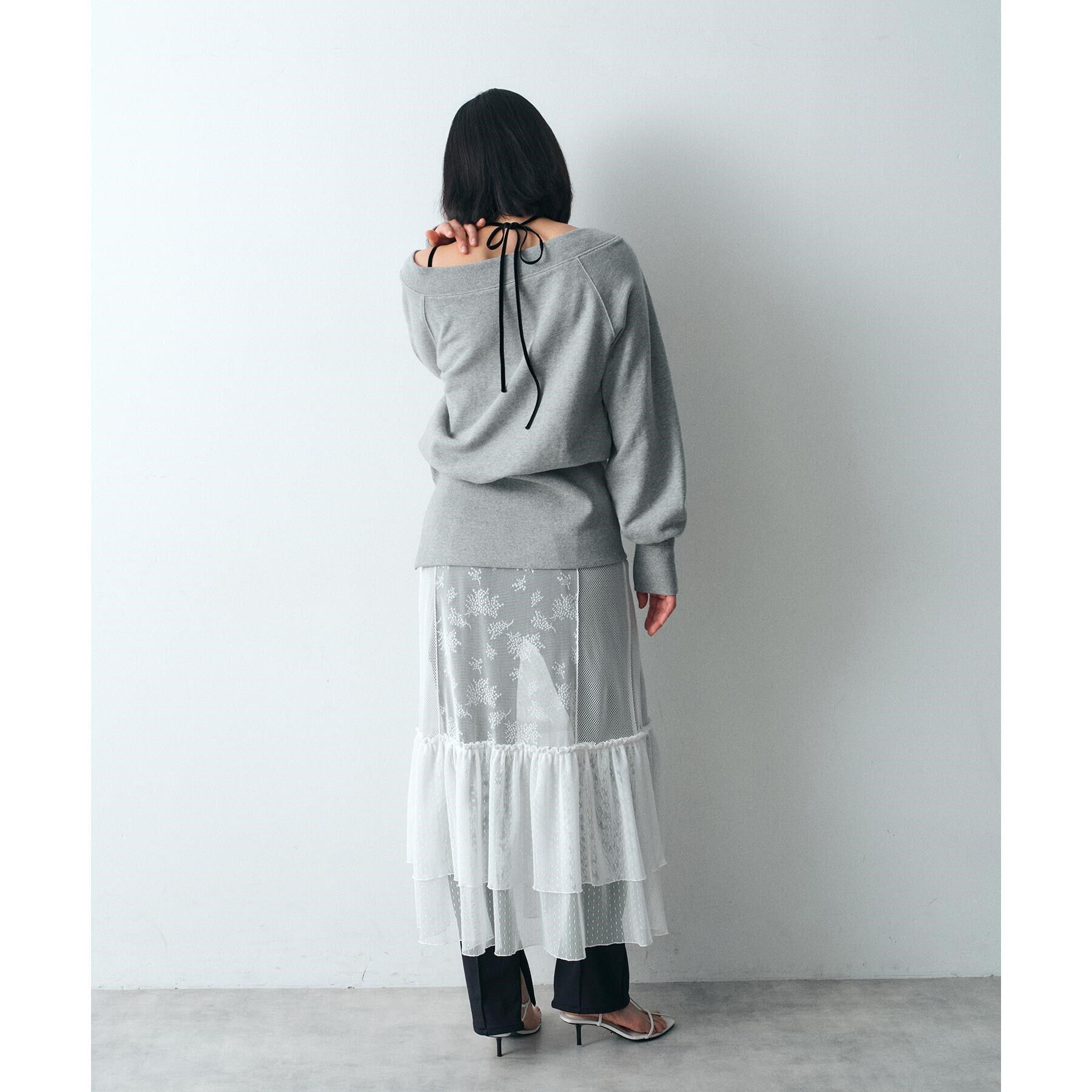 CODE A「【Re】off－shoulder sweat」|パーカー|