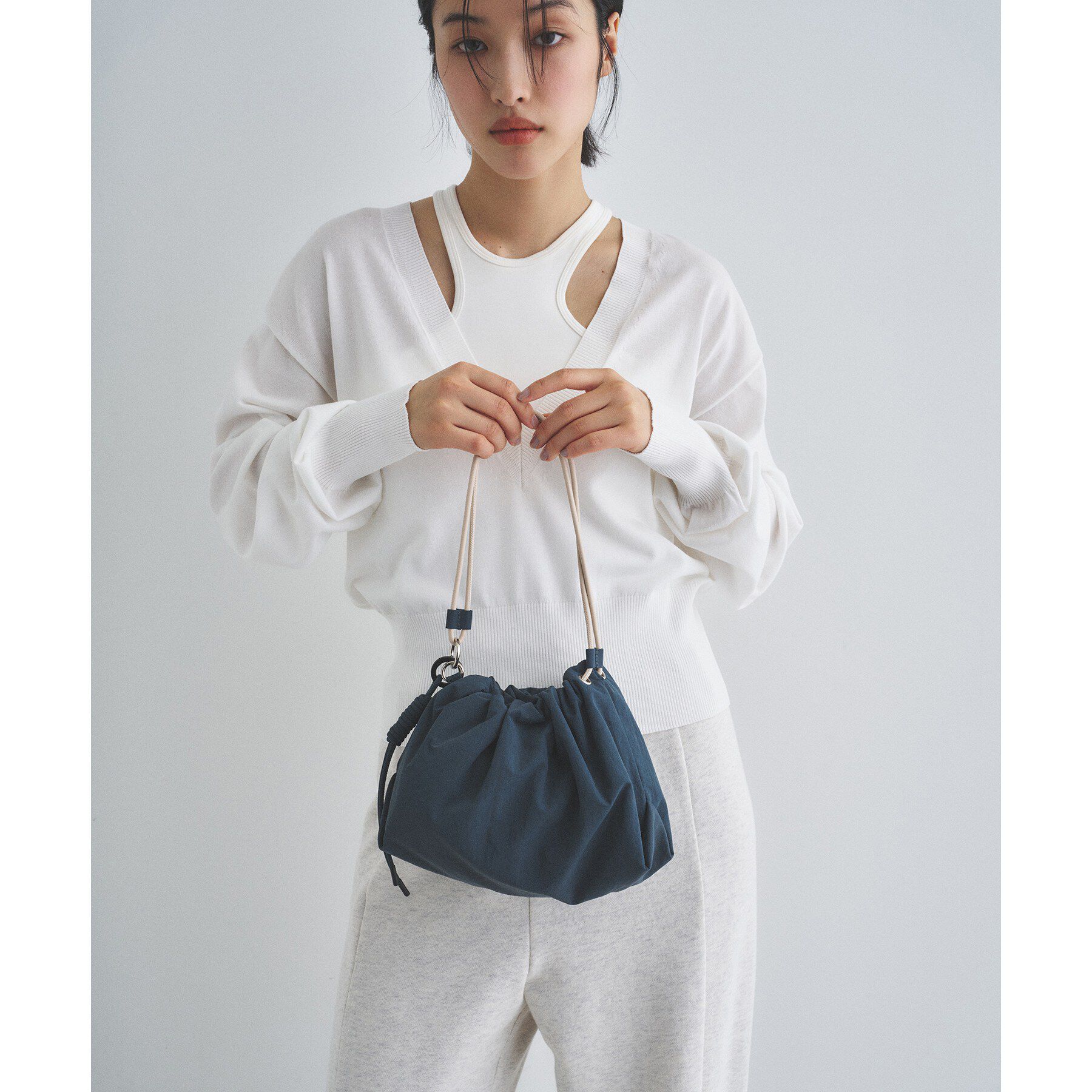 CODE A「＆MyuQ｜HEBE petit」|ショルダー・メッセンジャー|ブルー(092)