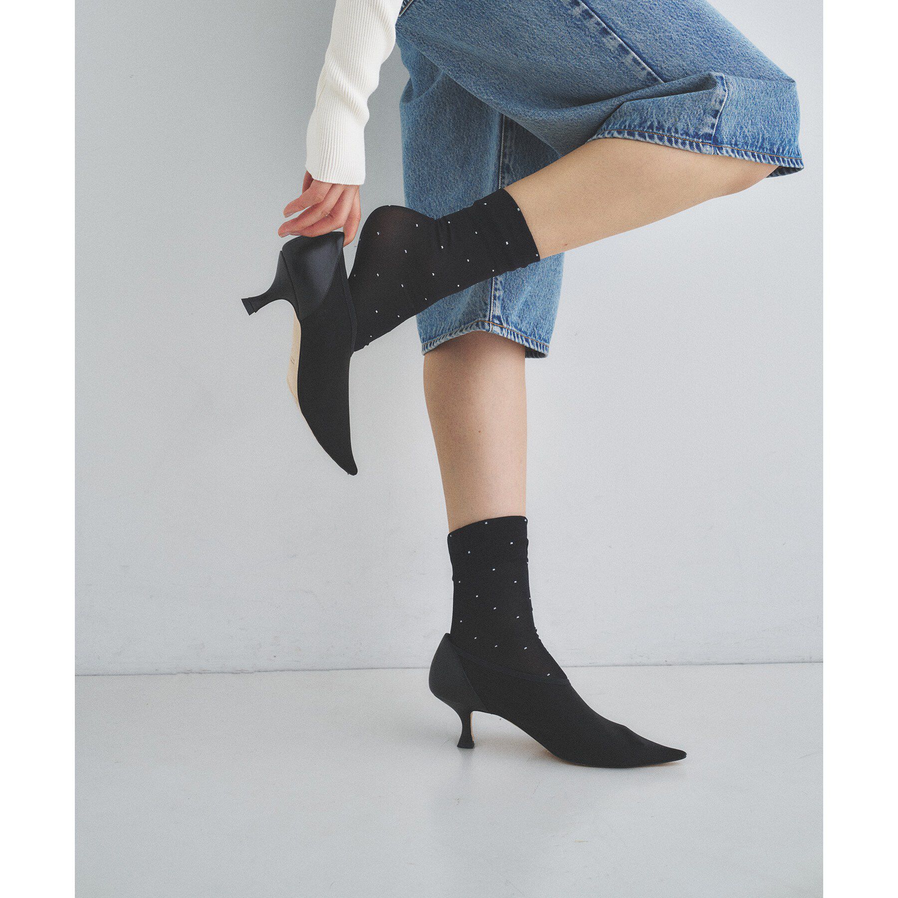 CODE A「PELLICO SUNNY｜HIGH VAMP」|パンプス|ブラック(019)