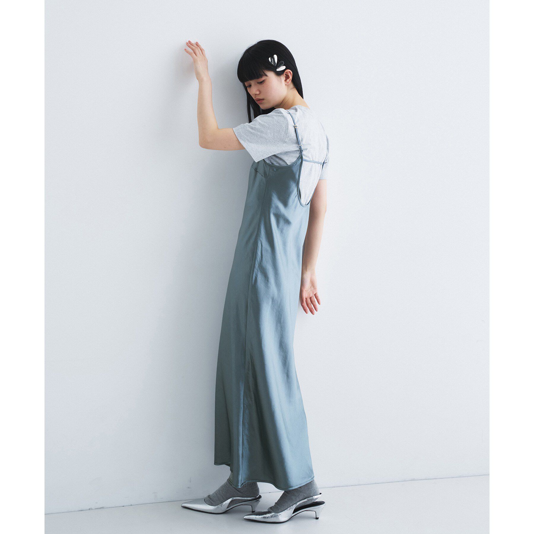 CODE A「satin cami dress」|ワンピース|