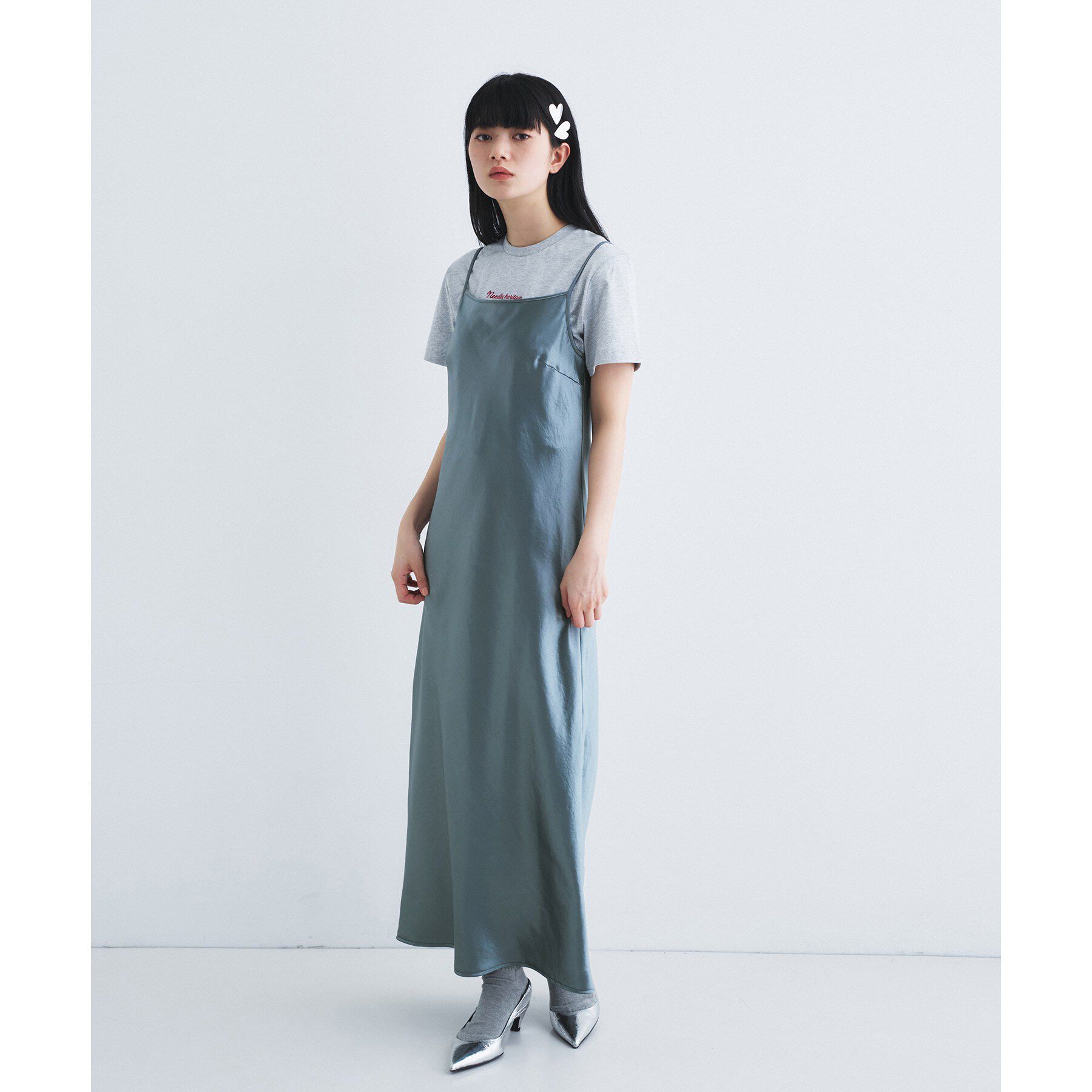 CODE A「satin cami dress」|ワンピース|