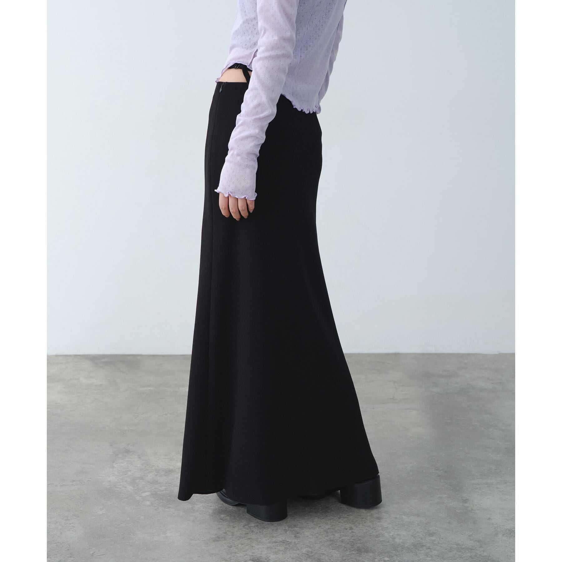 CODE A「【ReRe】easy－fit long skirt」|スカート|