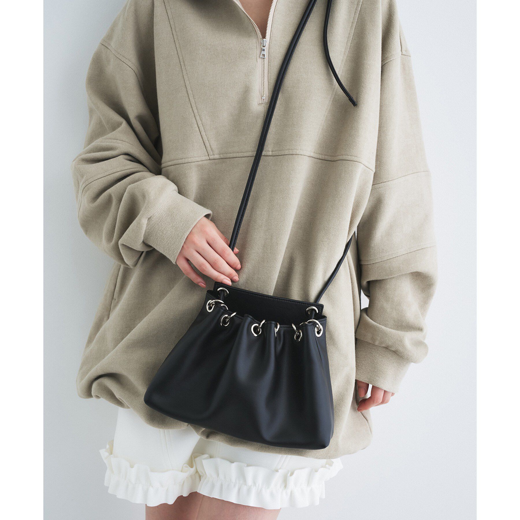 CODE A「SYSTEM｜Leather Punching cross Bag」|ショルダー・メッセンジャー|