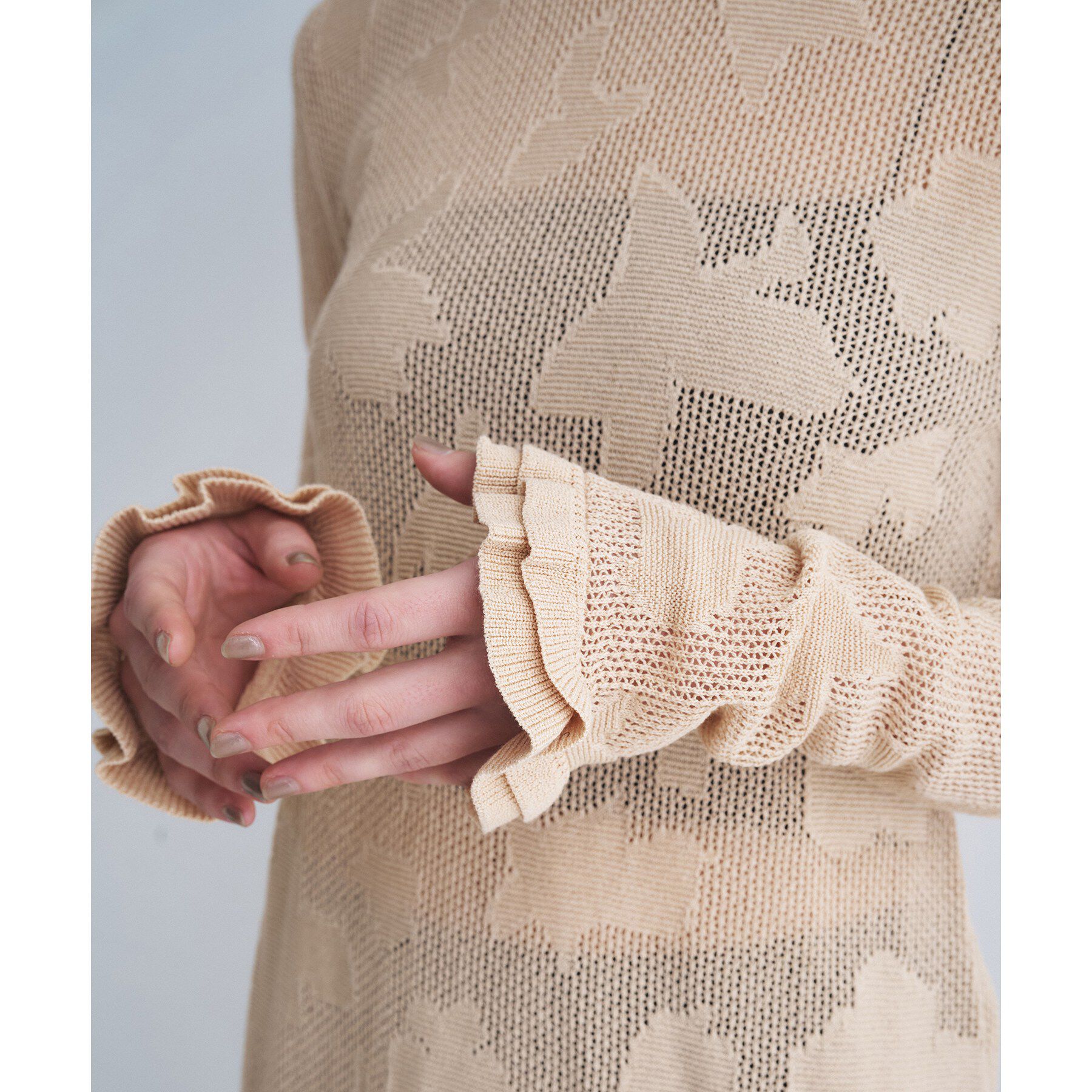 CODE A「flower mesh dress」|ワンピース|