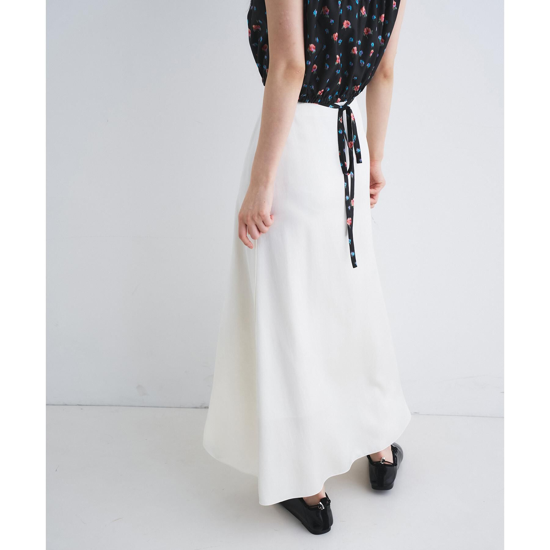 CODE A「satin slit flare skirt」|スカート|