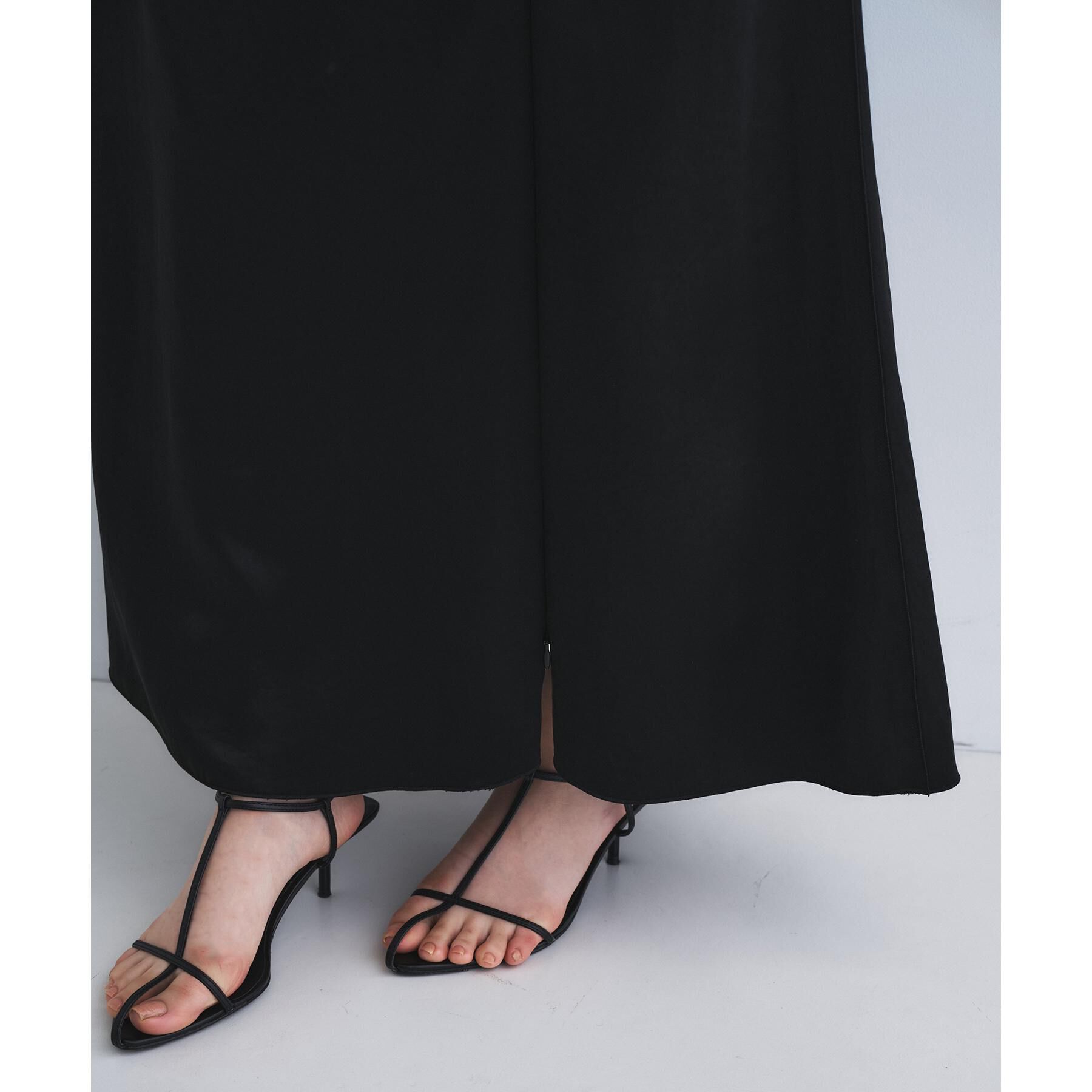 CODE A「satin slit flare skirt」|スカート|