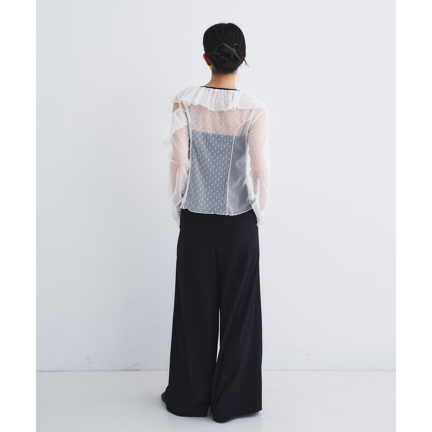CODE A「tulle asymmetry blouse」|シャツ・ブラウス|