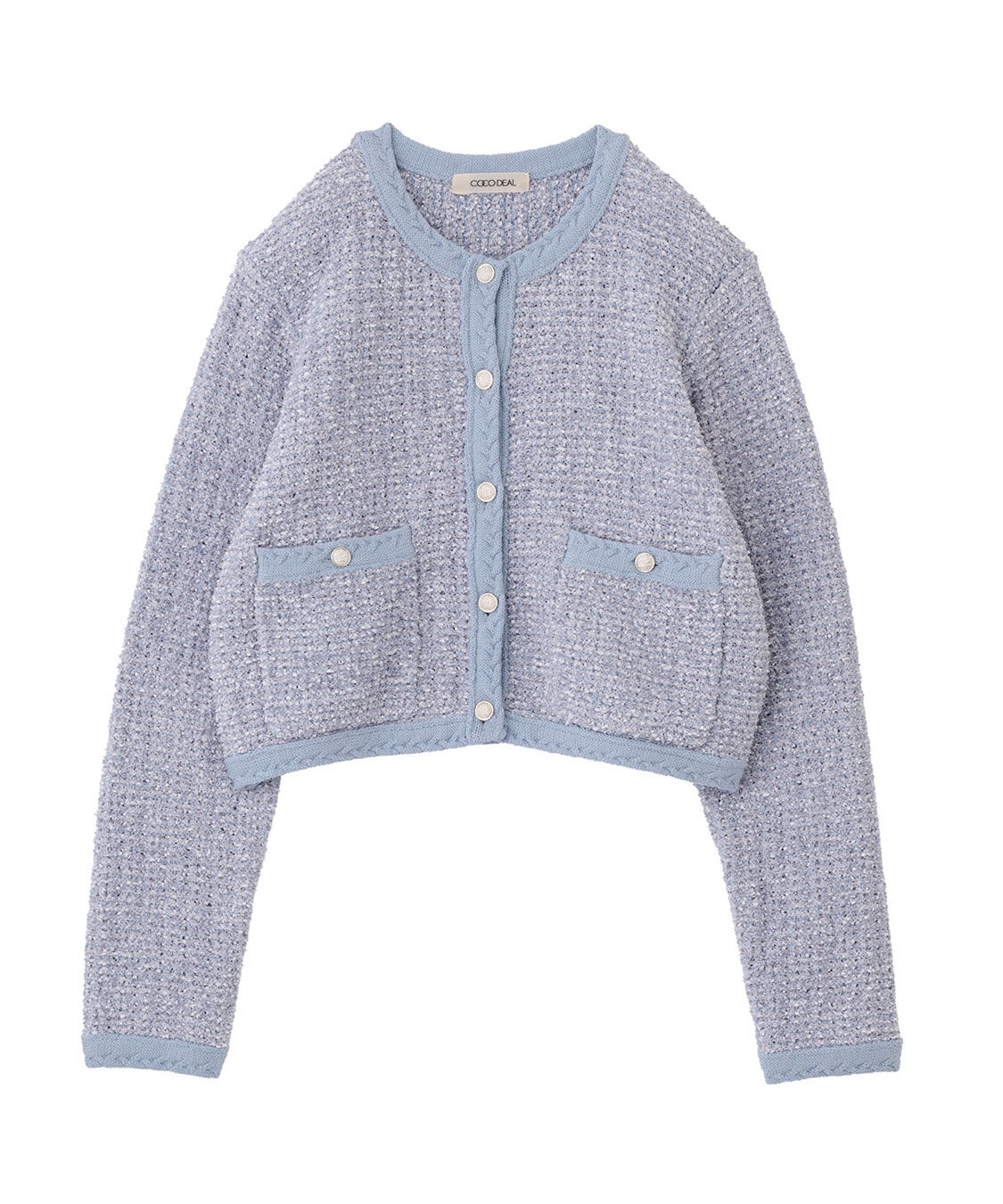 COCO DEAL「ファンシーツイードニットカーディガン」|ニット・セーター|