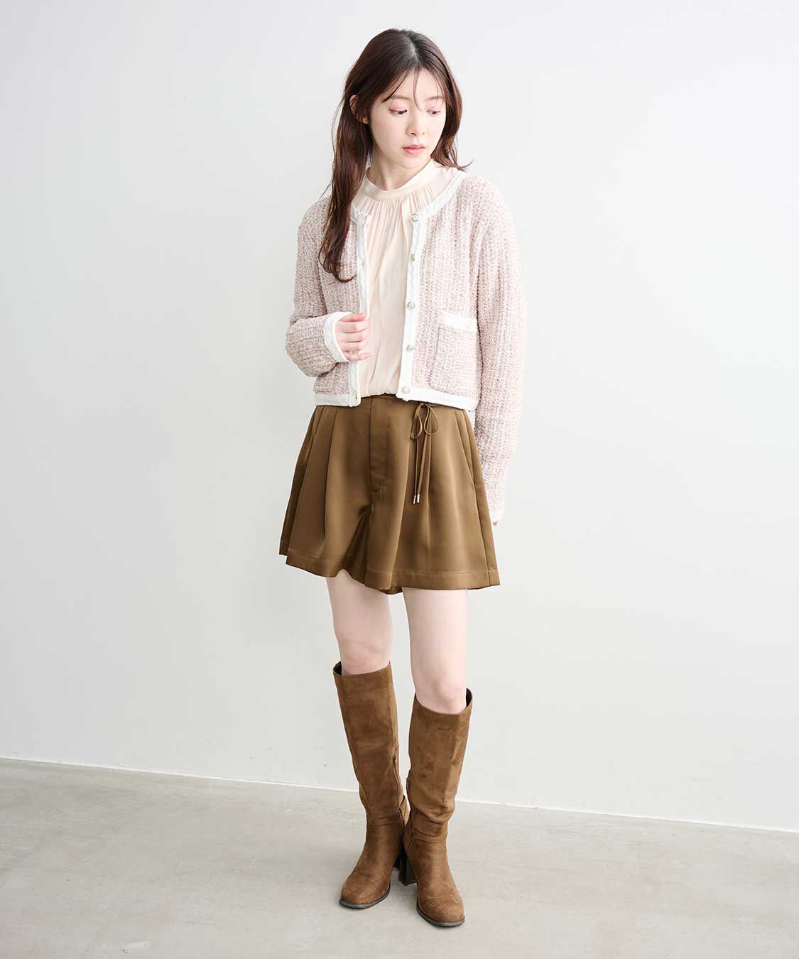 COCO DEAL「ファンシーツイードニットカーディガン」|ニット・セーター|