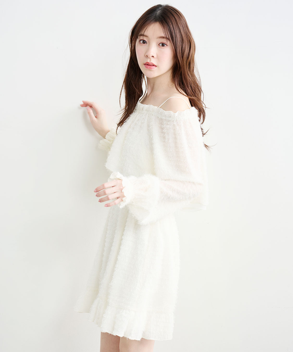 COCO DEAL「フラッフィーオフショルミニワンピース」|ワンピース|