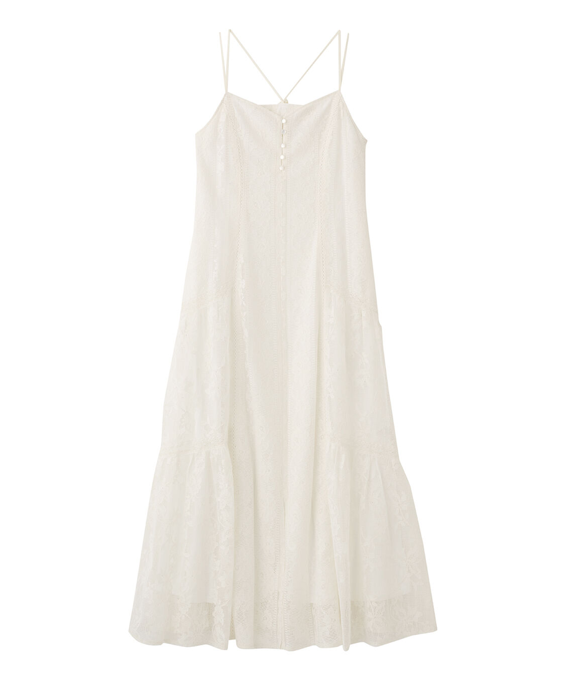 COCO DEAL「レースティアードキャミワンピース」|ワンピース|