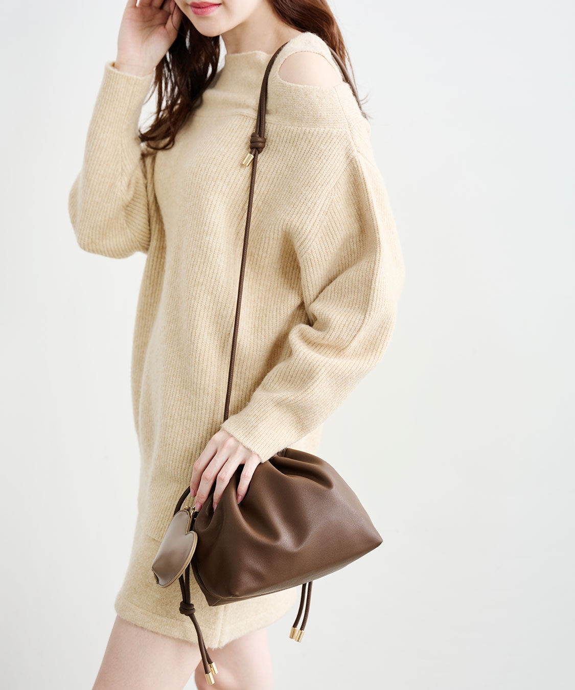 COCO DEAL「ハートポーチ付き巾着バッグ」|ショルダー・メッセンジャー|