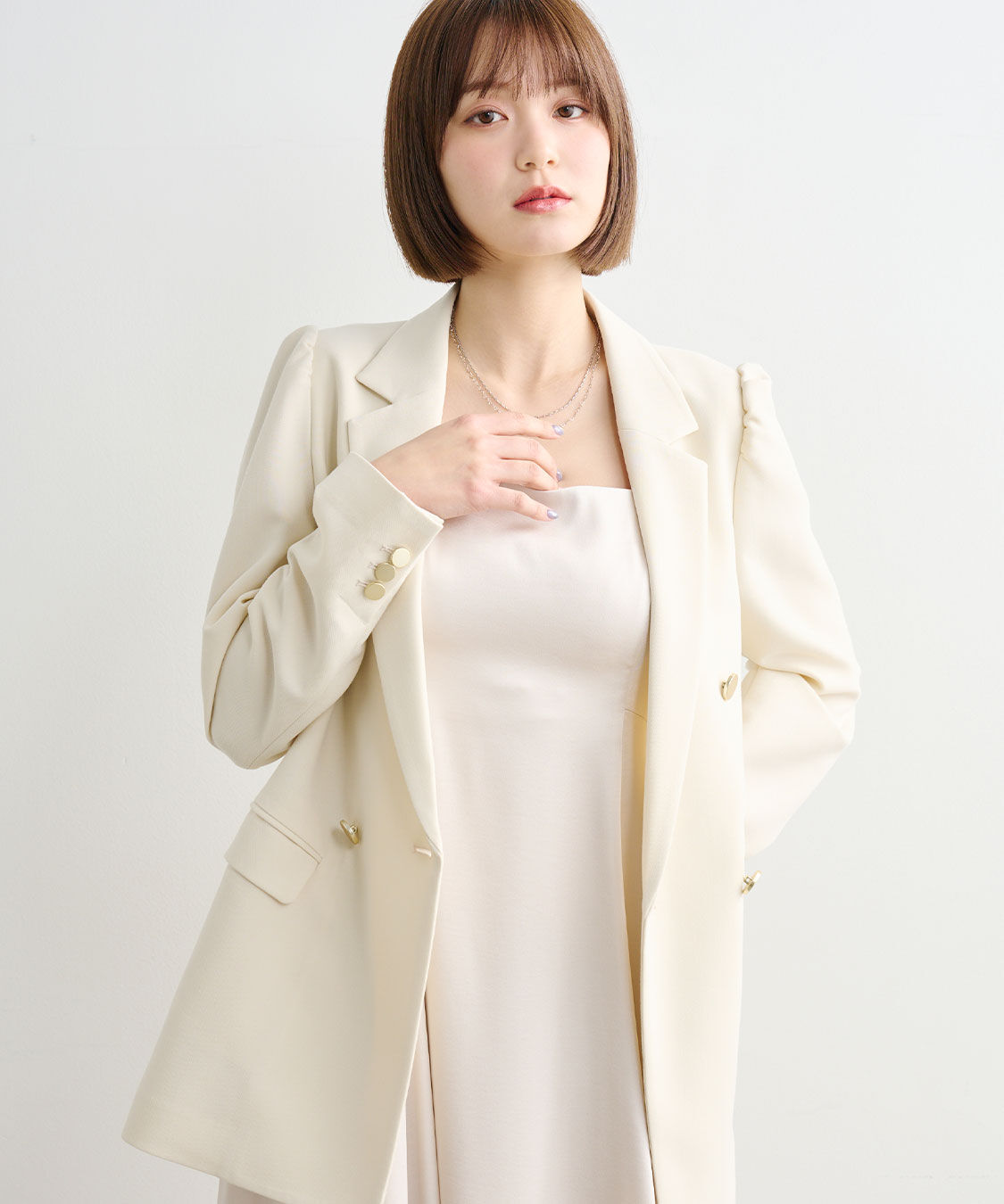 COCO DEAL「パフスリーブジャケット」|テーラードジャケット|