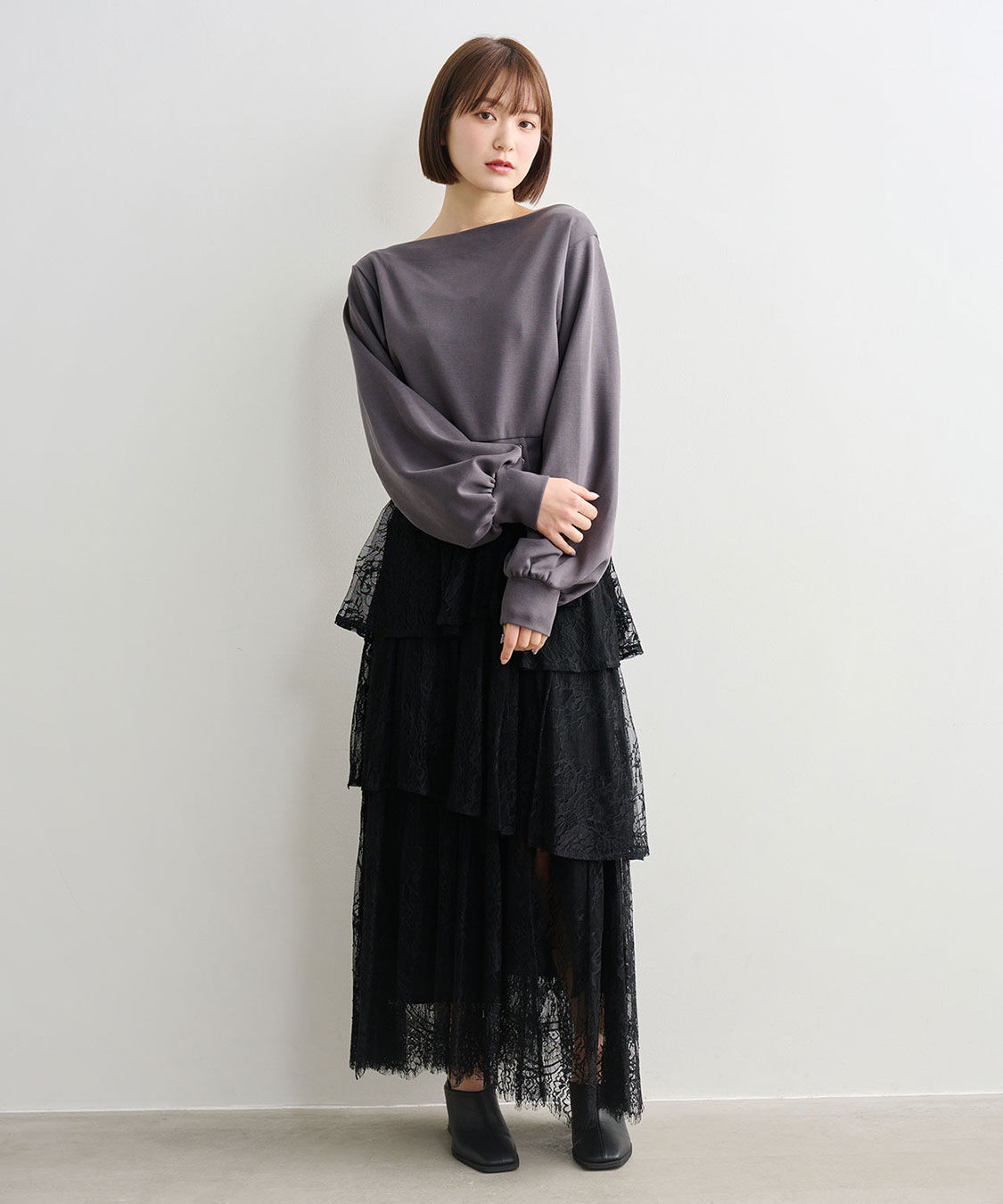 COCO DEAL「イレヘムティアードレーススカート」|スカート|