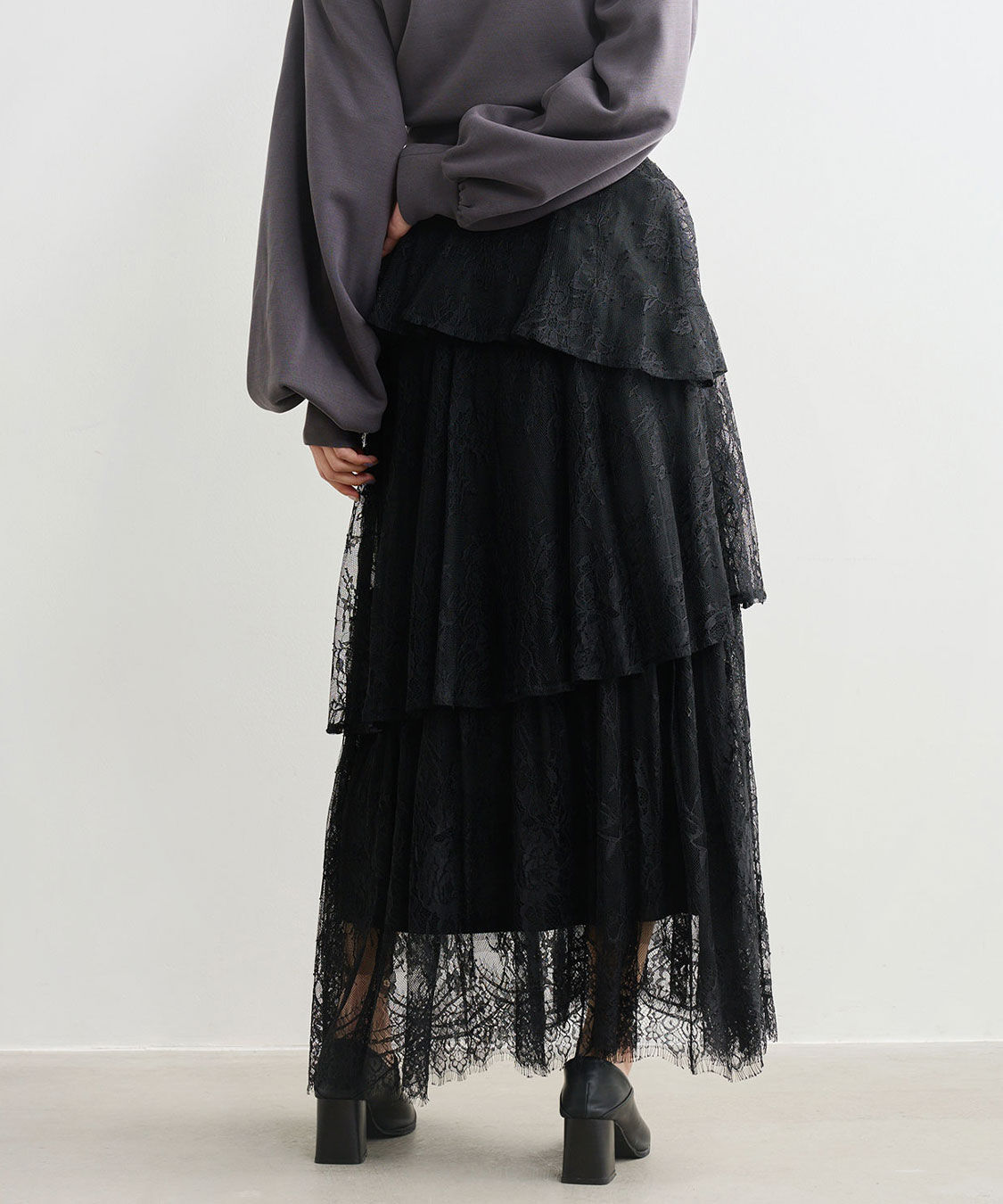 COCO DEAL「イレヘムティアードレーススカート」|スカート|
