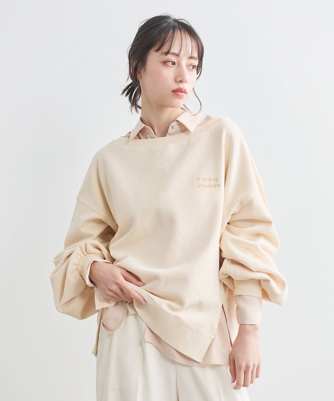 COCO DEAL「2WAYサテンシャツ」|シャツ・ブラウス|