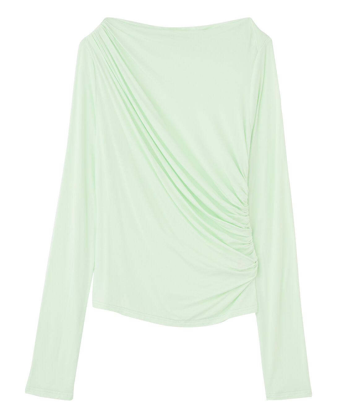 COCO DEAL「アシメネックドレープカットソー」|Tシャツ・カットソー|ミント