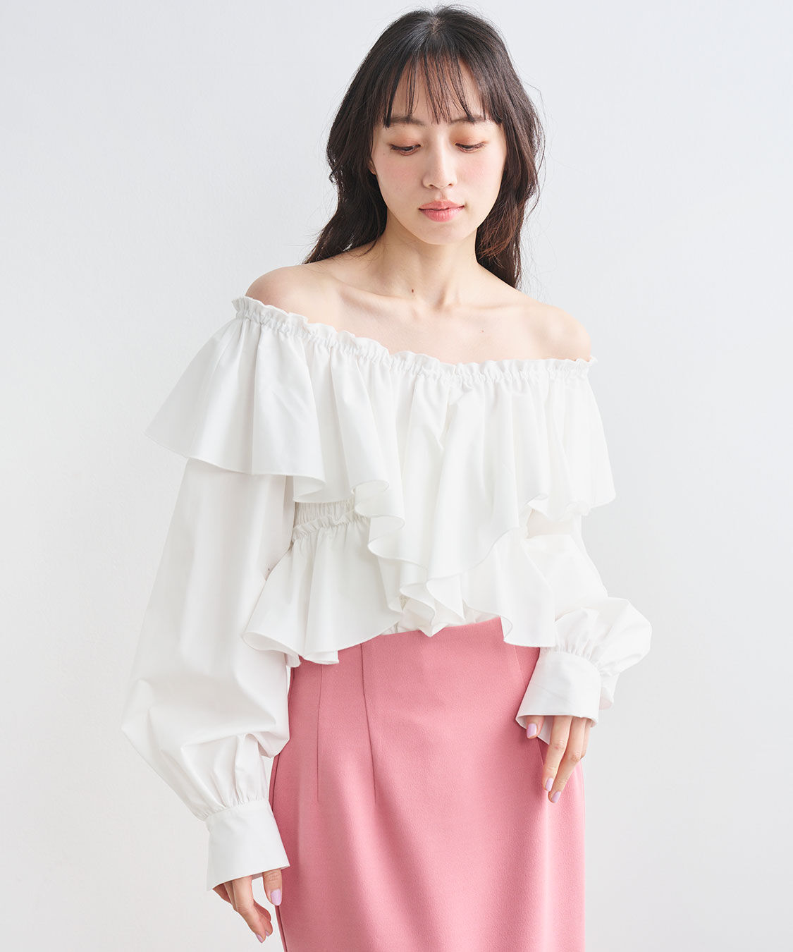 COCO DEAL「フリルオフショルブラウス」|シャツ・ブラウス|