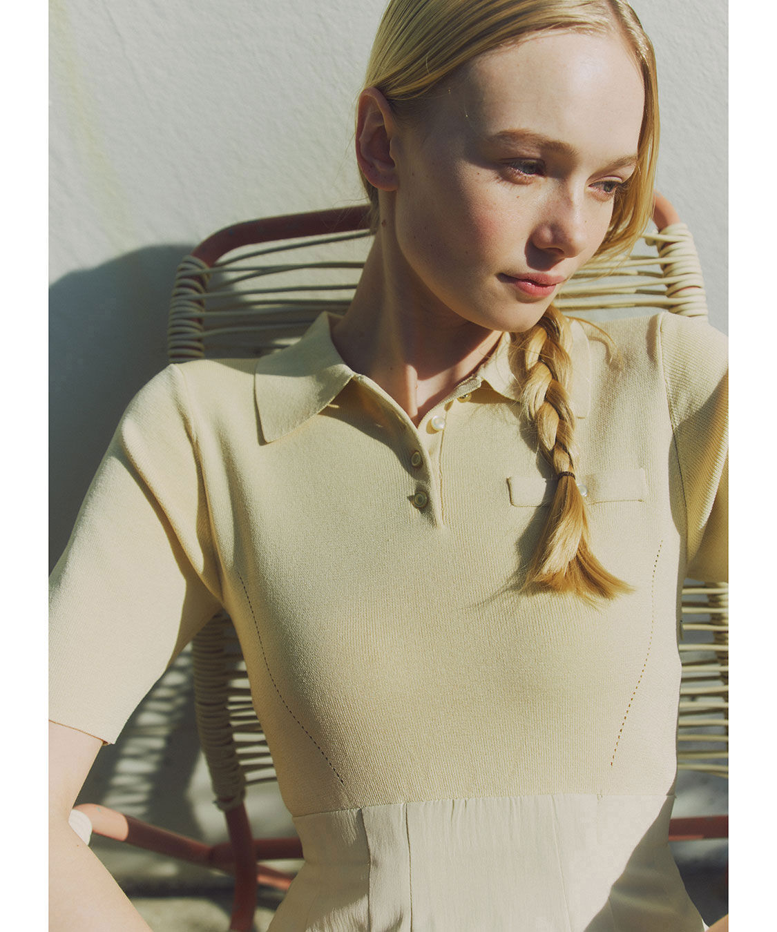 COCO DEAL「ポロニットドッキングワンピース」|ワンピース|