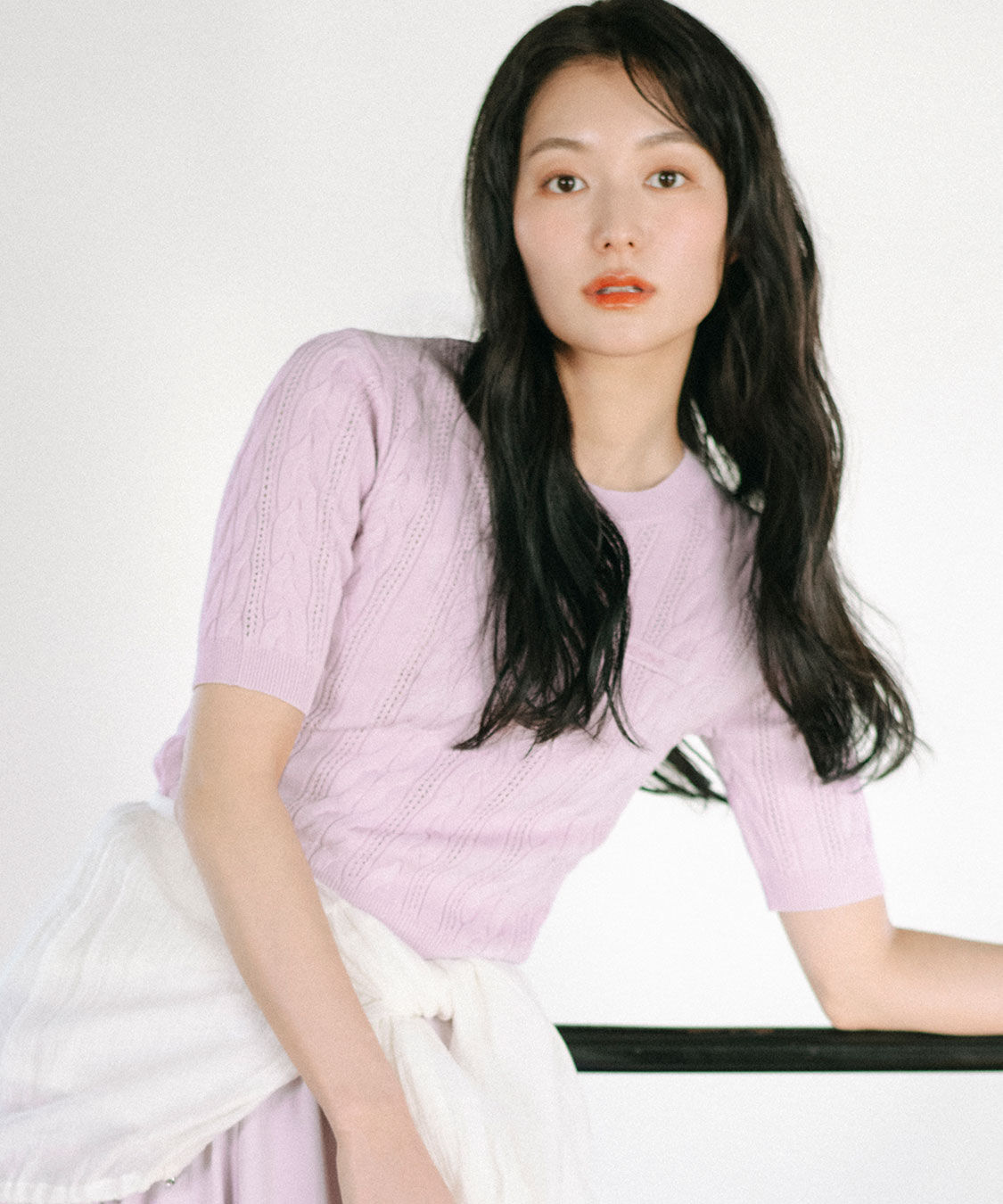 COCO DEAL「ケーブルハーフスリーブニット」|ニット・セーター|