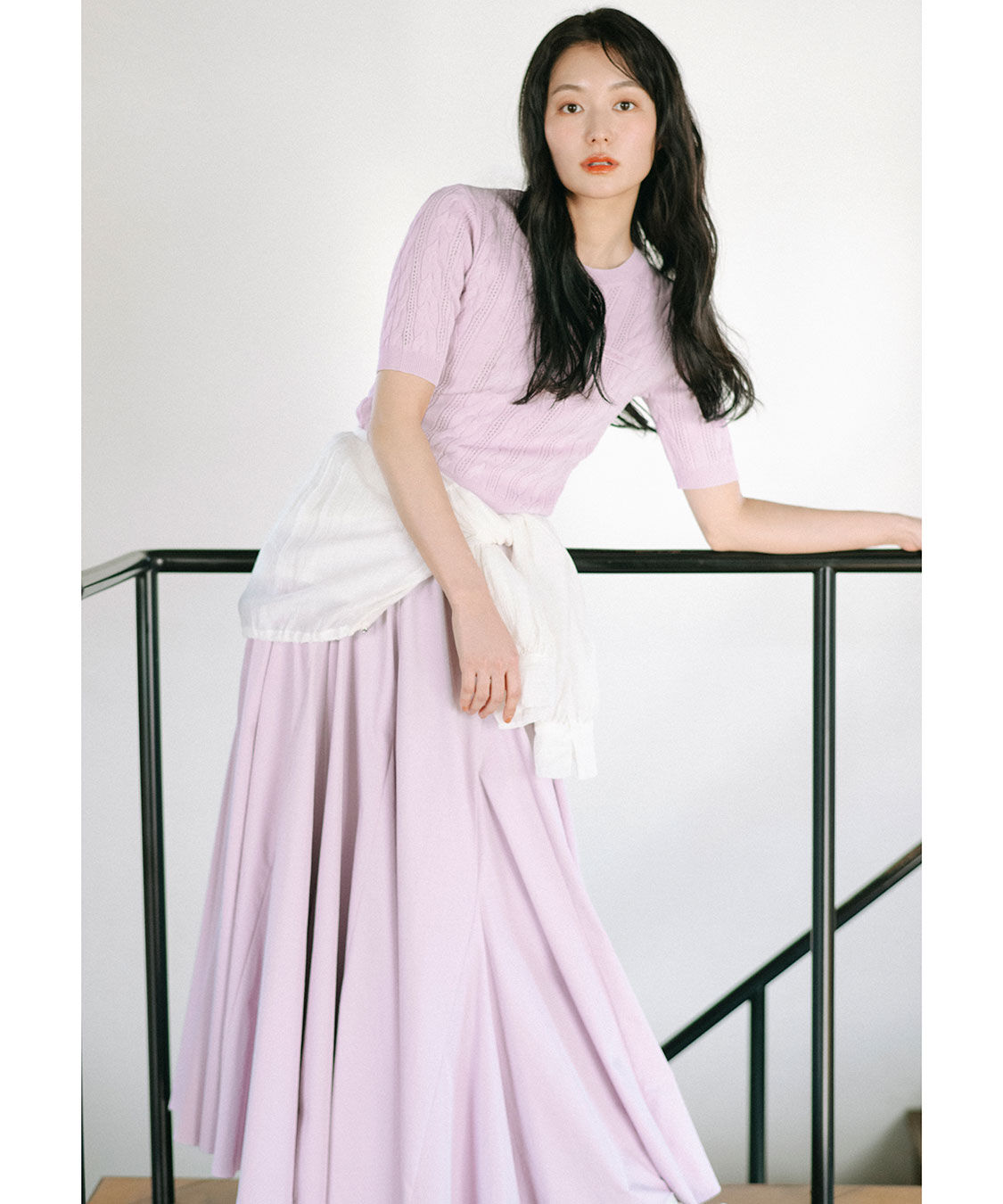 COCO DEAL「ケーブルハーフスリーブニット」|ニット・セーター|