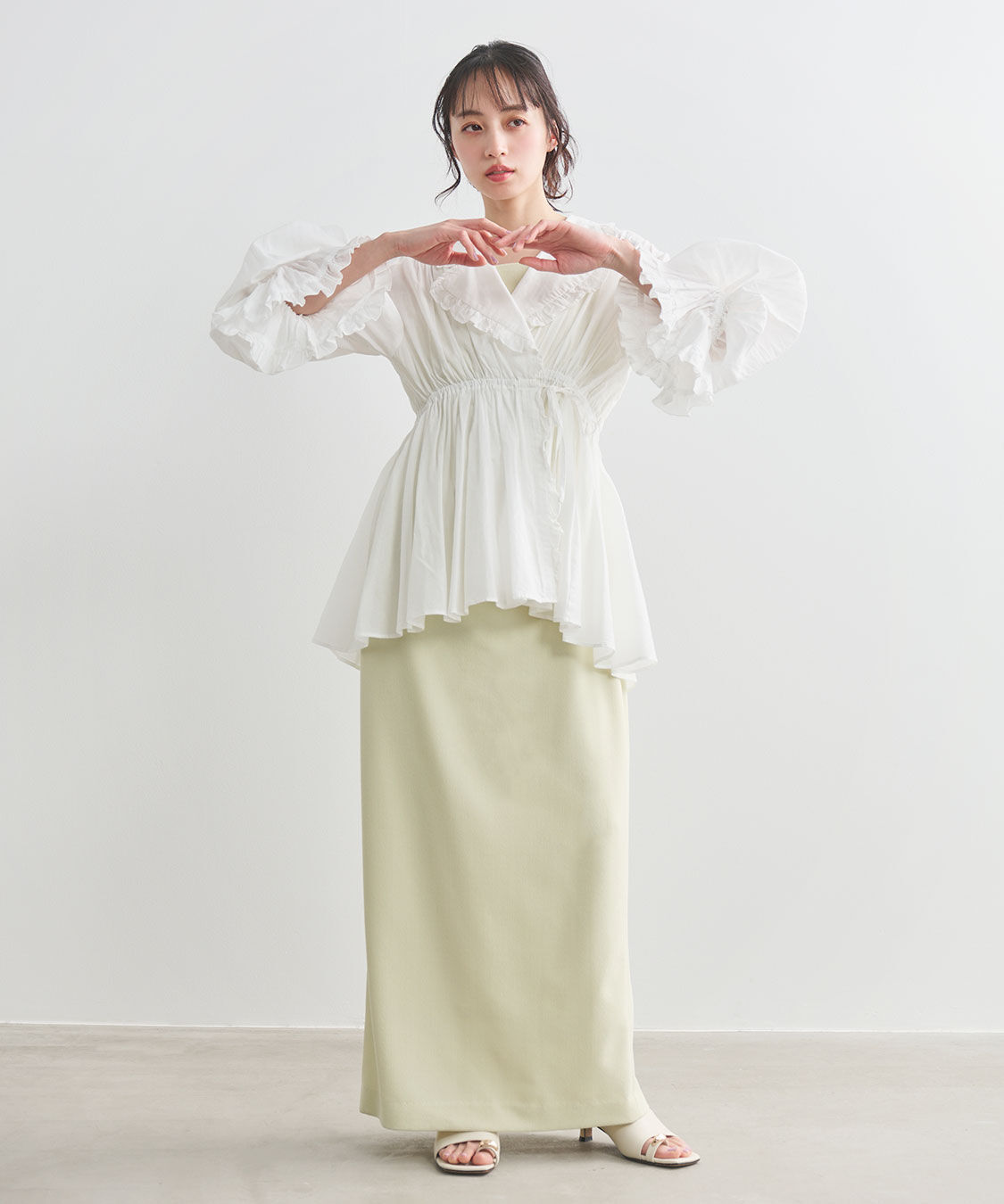 COCO DEAL「ウエストギャザーキャミワンピース」|ワンピース|